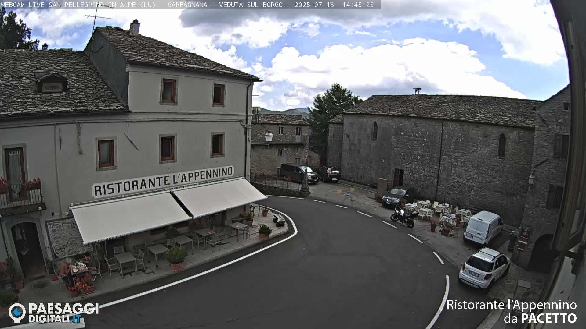 Garfagnana, San Pellegrino in Alpe  Alps Live Cam -  Lucca, Tuscany, Italy