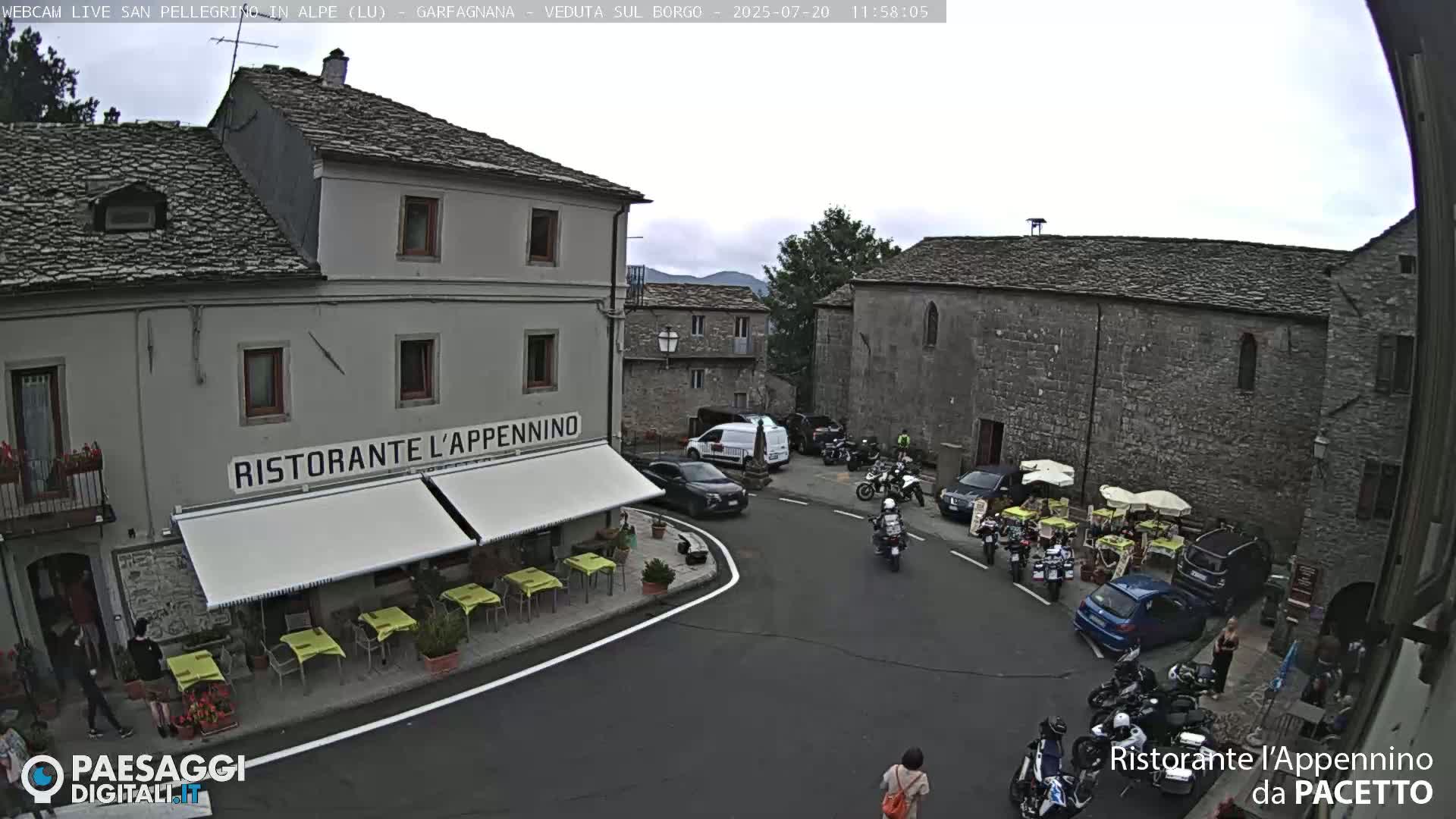 Garfagnana, San Pellegrino in Alpe  Alps Live Cam -  Lucca, Tuscany, Italy