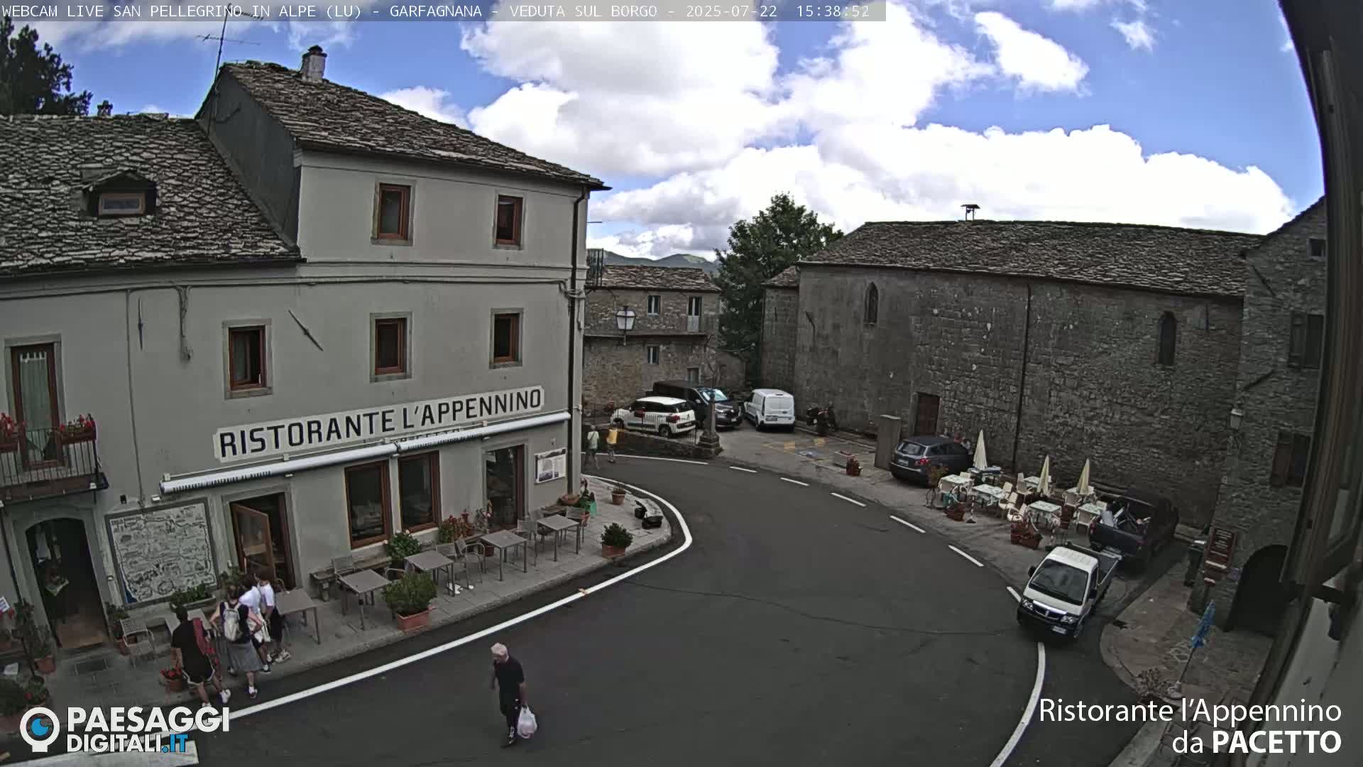 Garfagnana, San Pellegrino in Alpe  Alps Live Cam -  Lucca, Tuscany, Italy