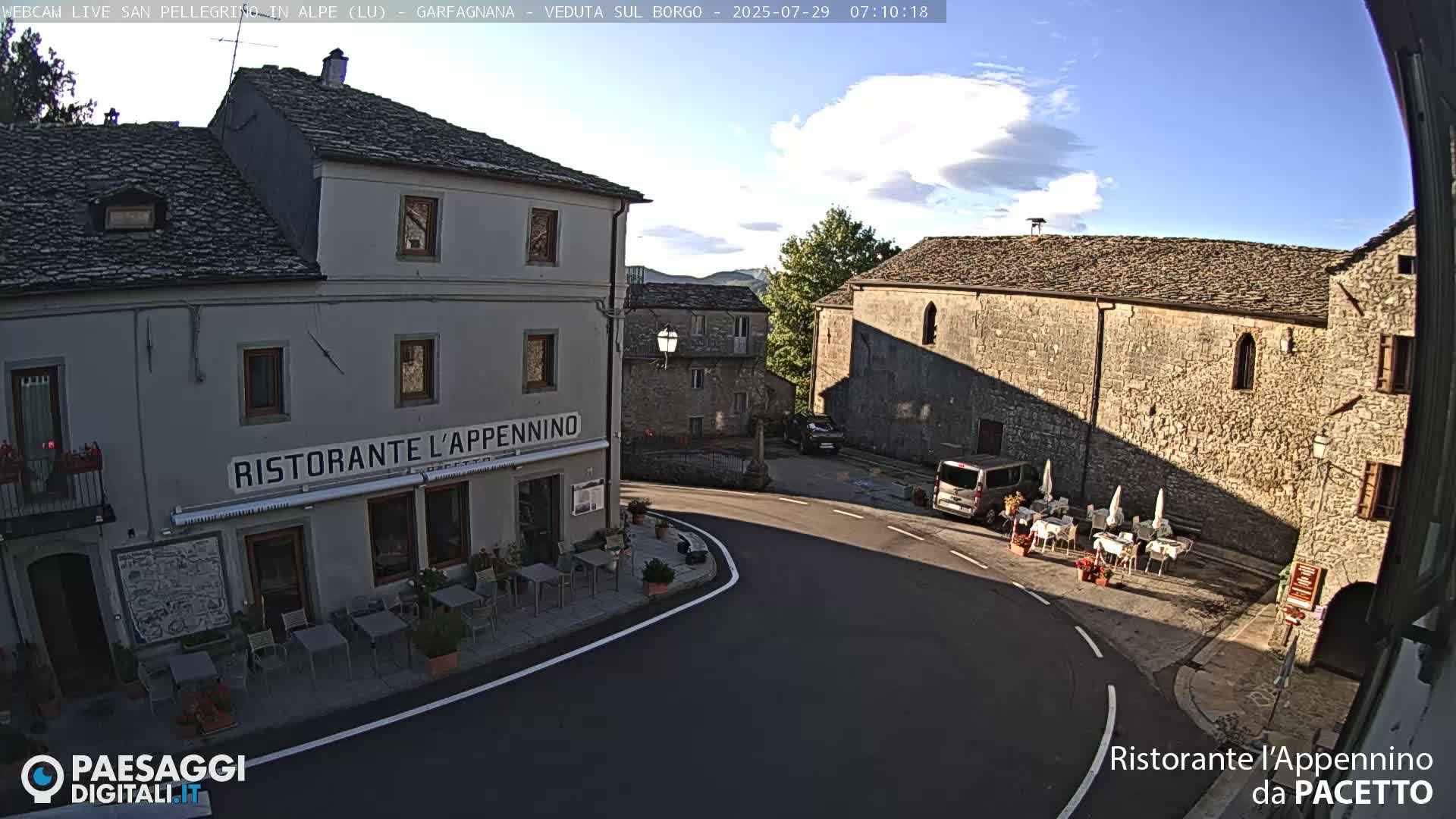 Garfagnana, San Pellegrino in Alpe  Alps Live Cam -  Lucca, Tuscany, Italy