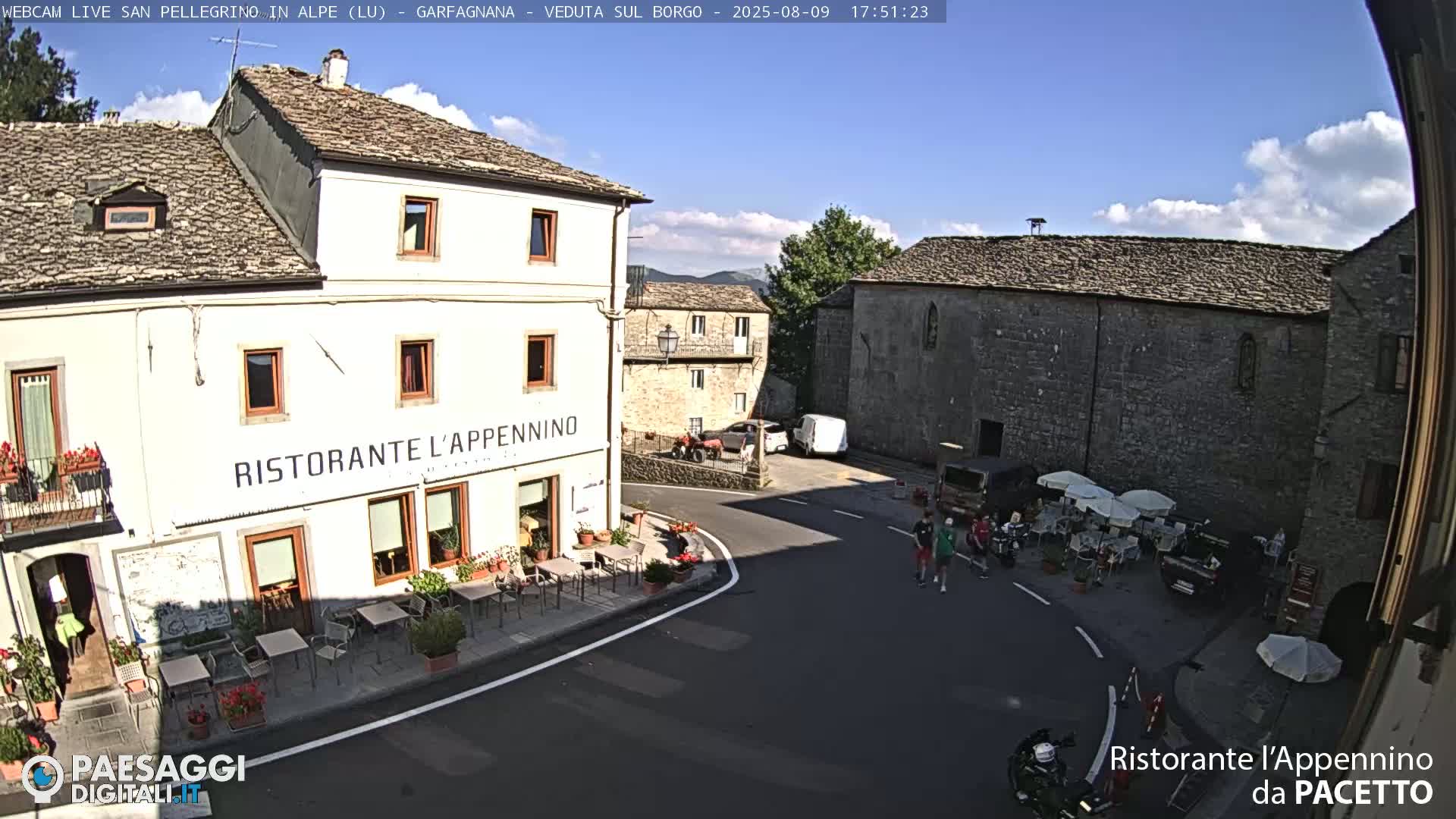 Garfagnana, San Pellegrino in Alpe  Alps Live Cam -  Lucca, Tuscany, Italy
