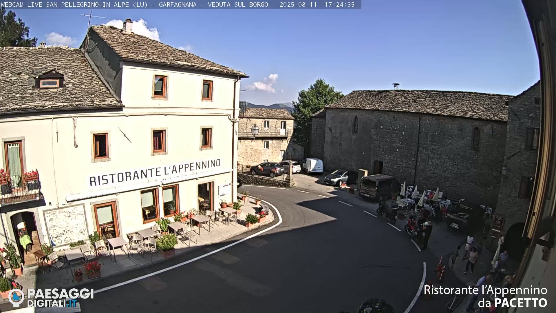 Garfagnana, San Pellegrino in Alpe  Alps Live Cam -  Lucca, Tuscany, Italy