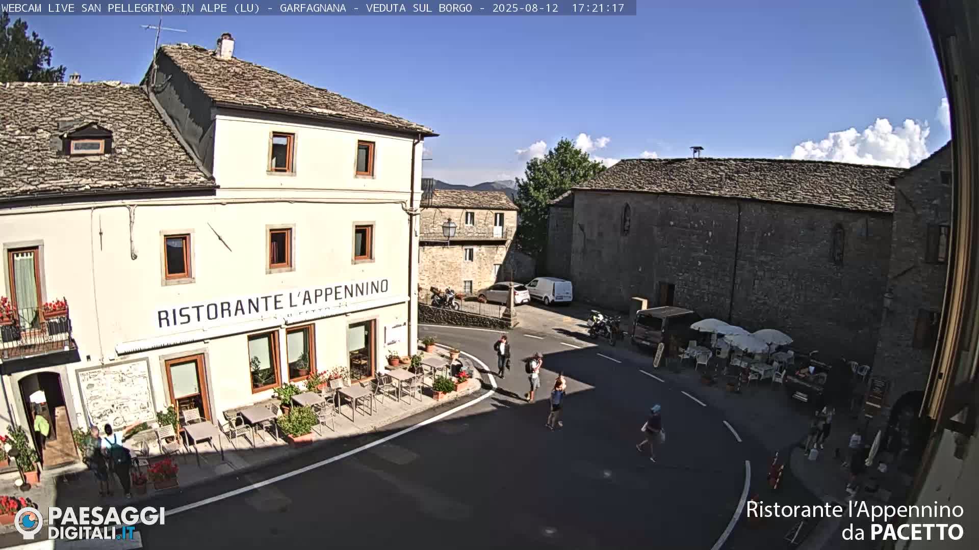 Garfagnana, San Pellegrino in Alpe  Alps Live Cam -  Lucca, Tuscany, Italy
