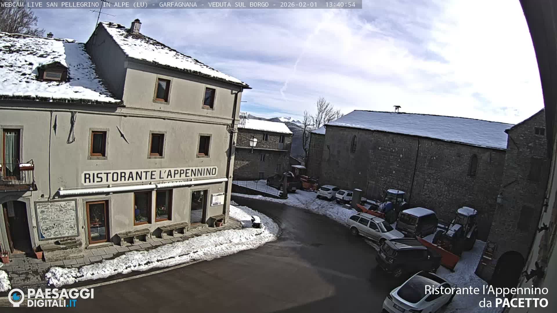 Garfagnana, San Pellegrino in Alpe  Alps Live Cam -  Lucca, Tuscany, Italy