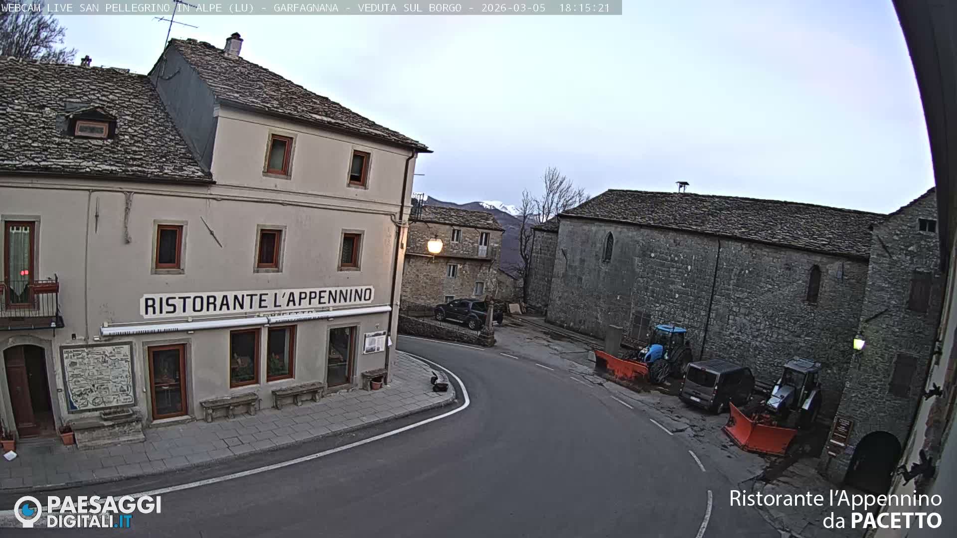 Garfagnana, San Pellegrino in Alpe  Alps Live Cam -  Lucca, Tuscany, Italy