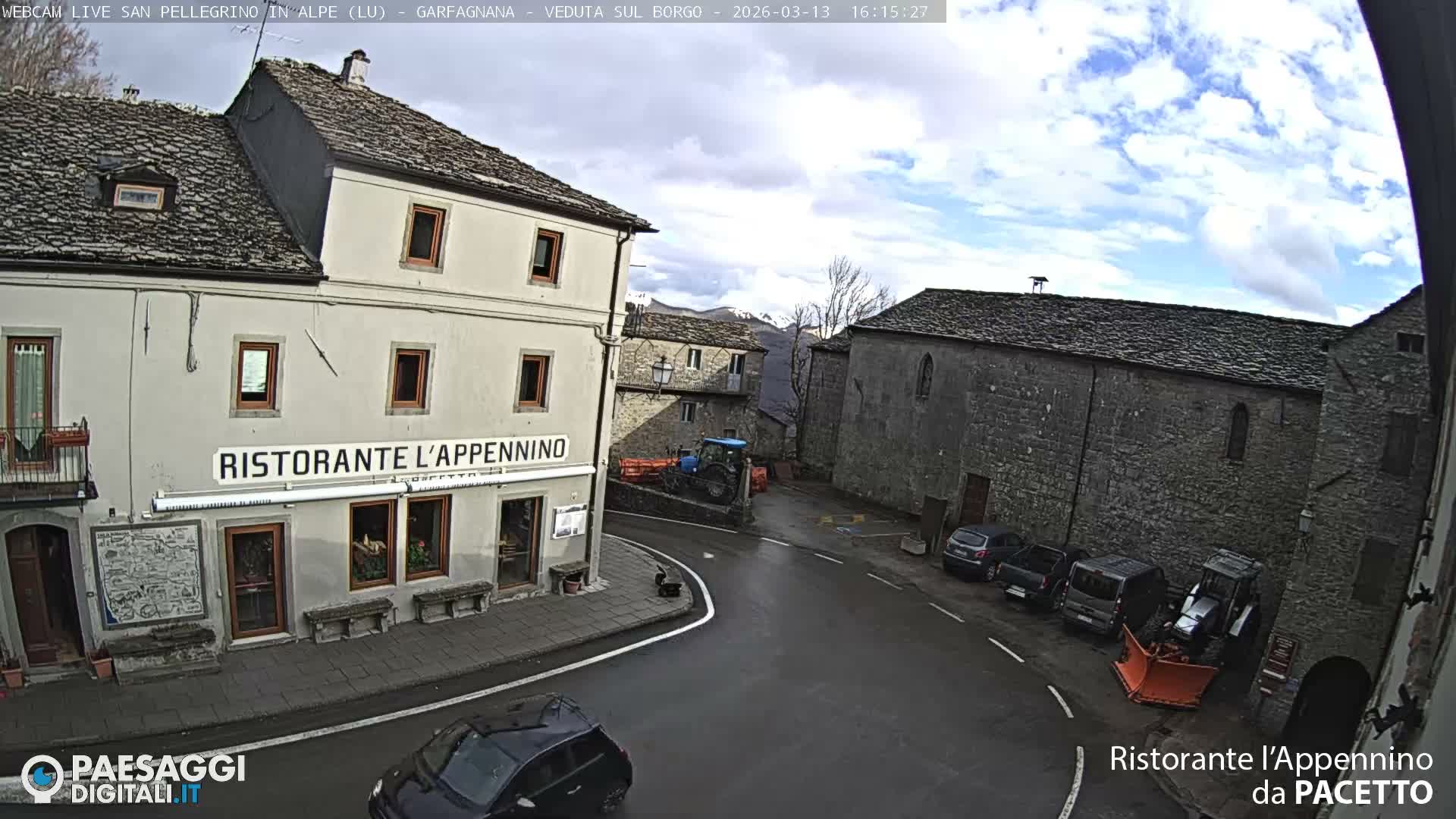 Garfagnana, San Pellegrino in Alpe  Alps Live Cam -  Lucca, Tuscany, Italy
