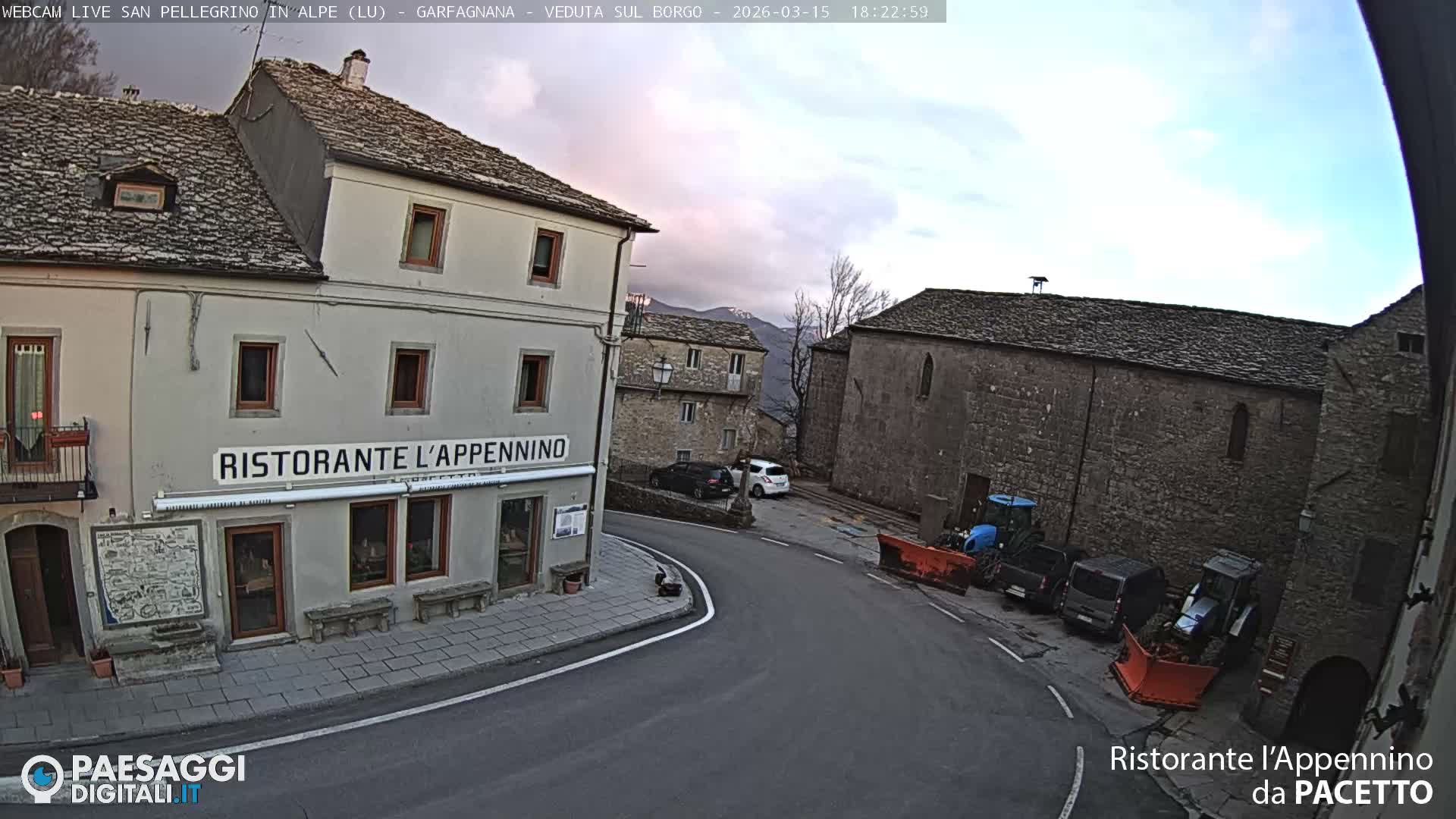 Garfagnana, San Pellegrino in Alpe  Alps Live Cam -  Lucca, Tuscany, Italy