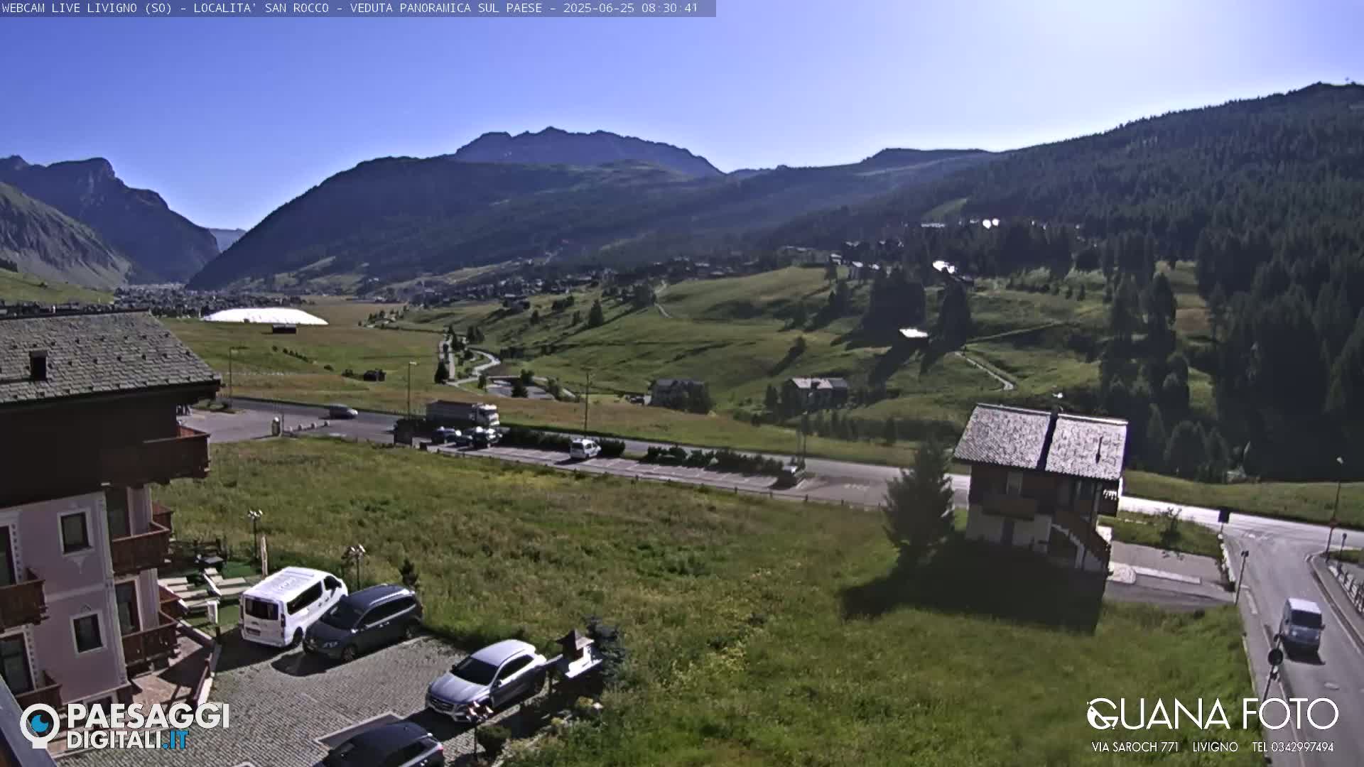 Livigno San Rocco Plateau Live Cam - Sondrio, Lombardy, Italy