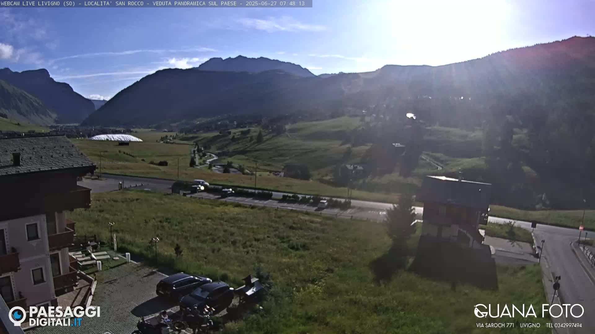 Livigno San Rocco Plateau Live Cam - Sondrio, Lombardy, Italy
