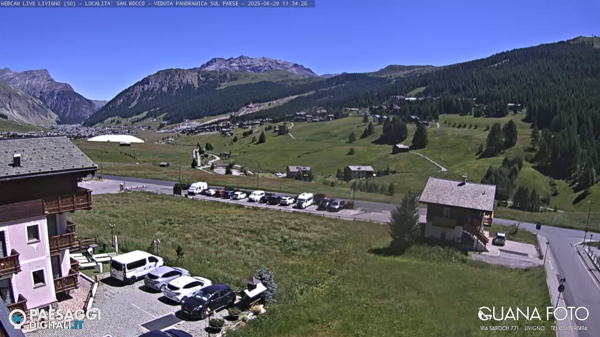 Livigno San Rocco Plateau Live Cam - Sondrio, Lombardy, Italy