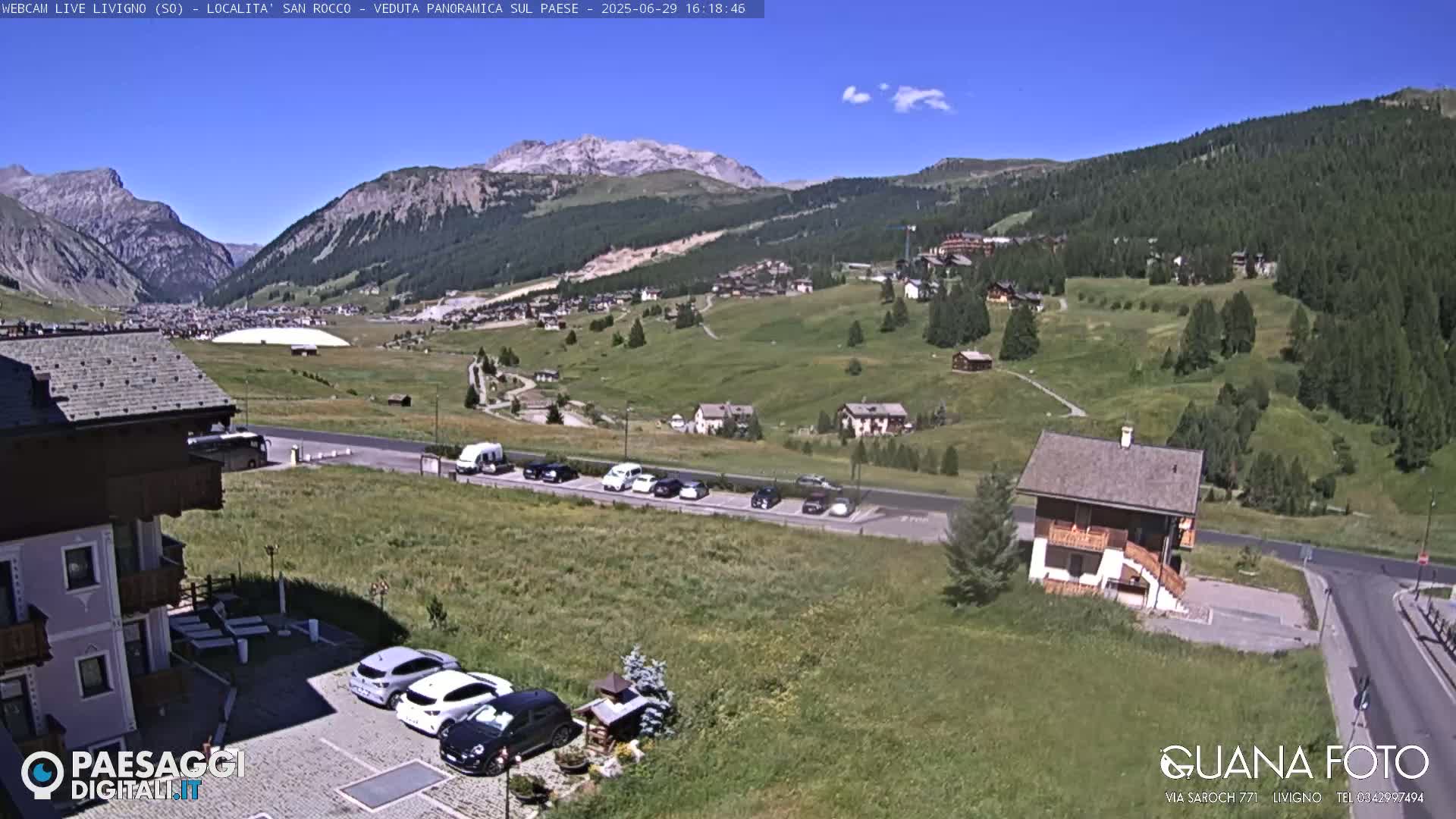Livigno San Rocco Plateau Live Cam - Sondrio, Lombardy, Italy