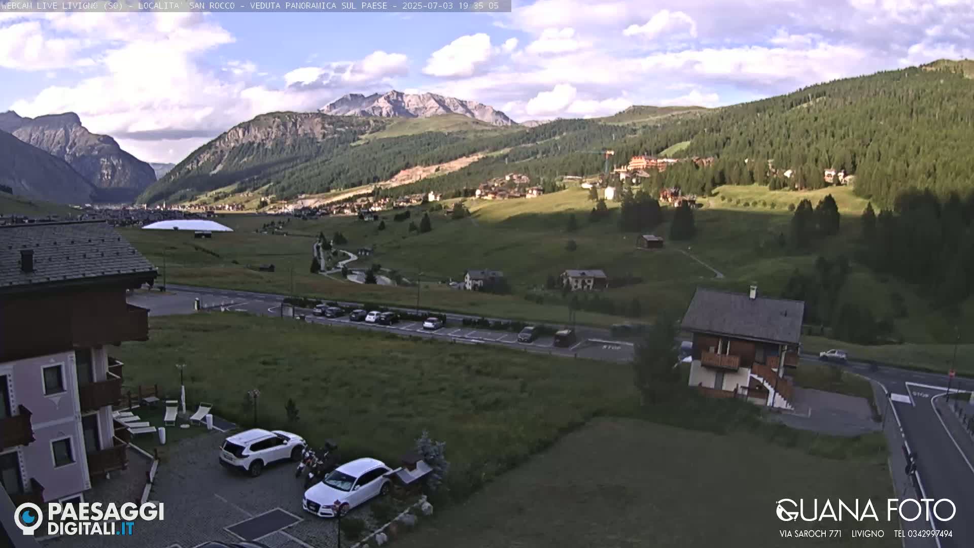 Livigno San Rocco Plateau Live Cam - Sondrio, Lombardy, Italy