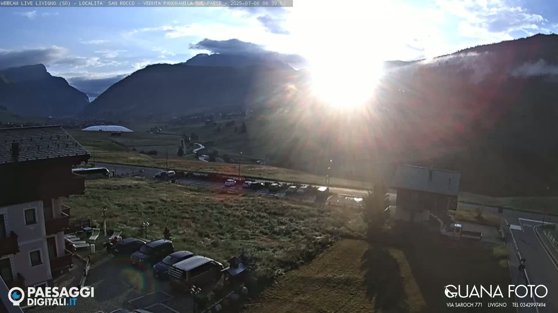 Livigno San Rocco Plateau Live Cam - Sondrio, Lombardy, Italy