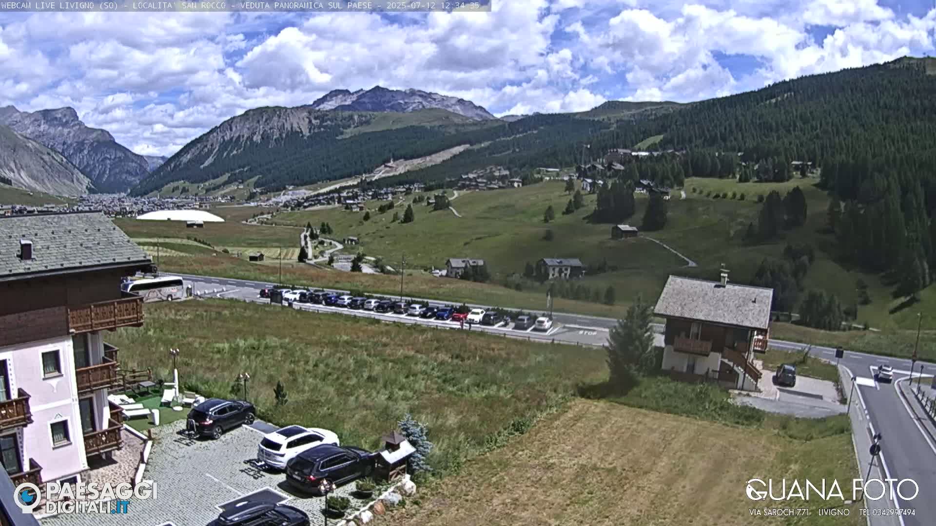 Livigno San Rocco Plateau Live Cam - Sondrio, Lombardy, Italy