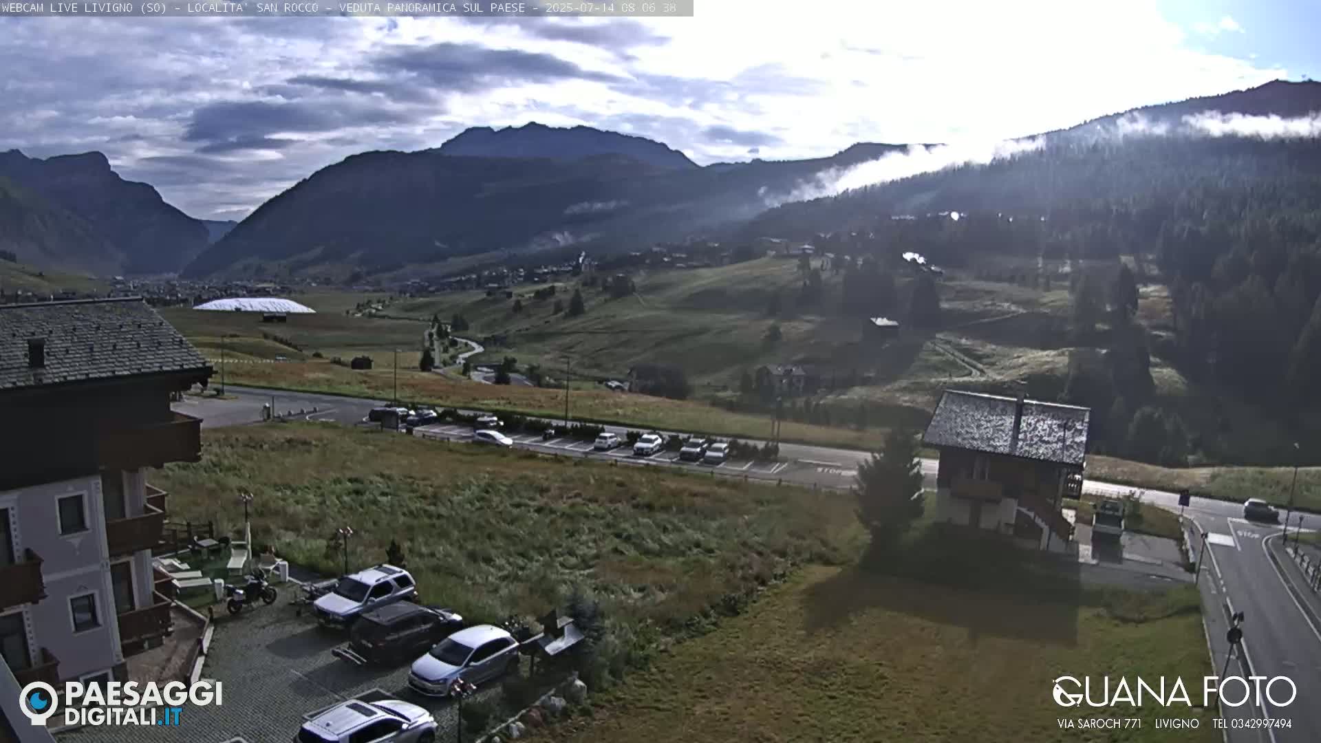 Livigno San Rocco Plateau Live Cam - Sondrio, Lombardy, Italy