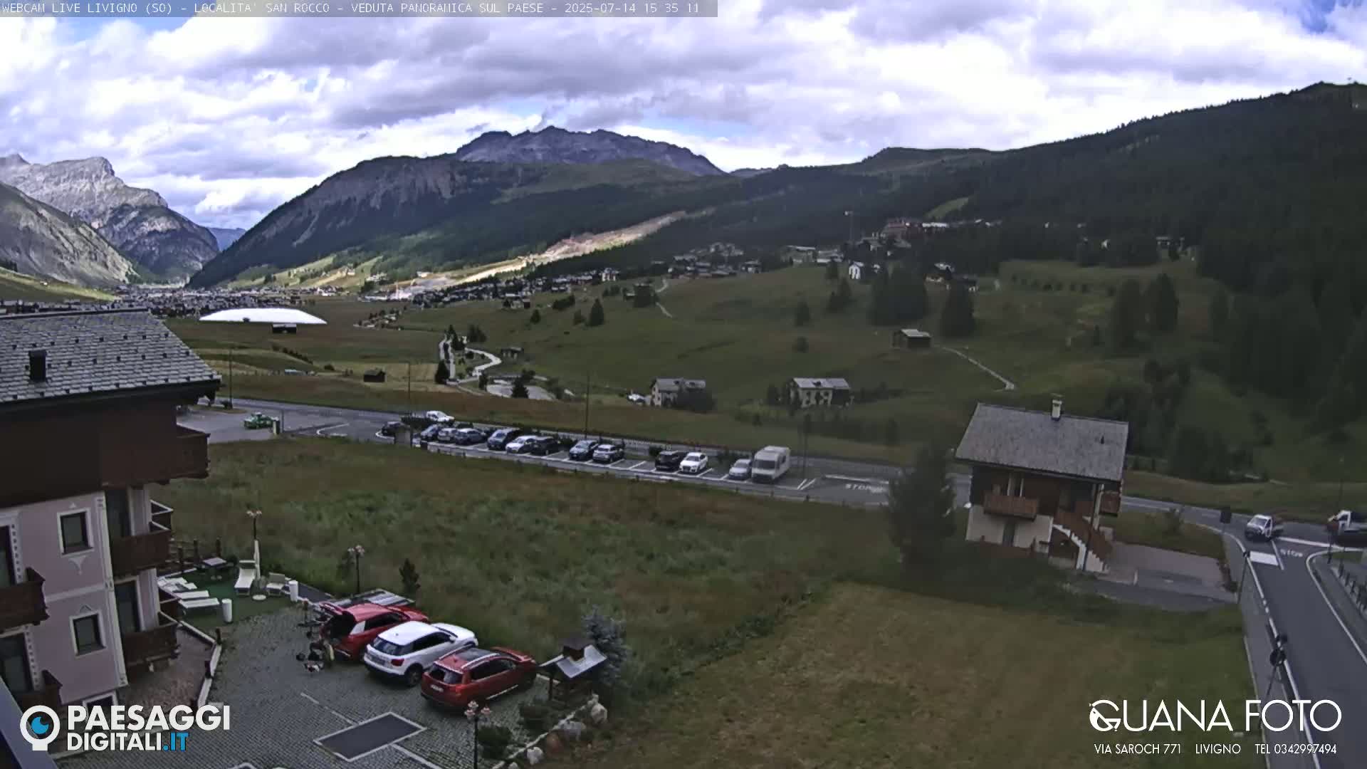 Livigno San Rocco Plateau Live Cam - Sondrio, Lombardy, Italy