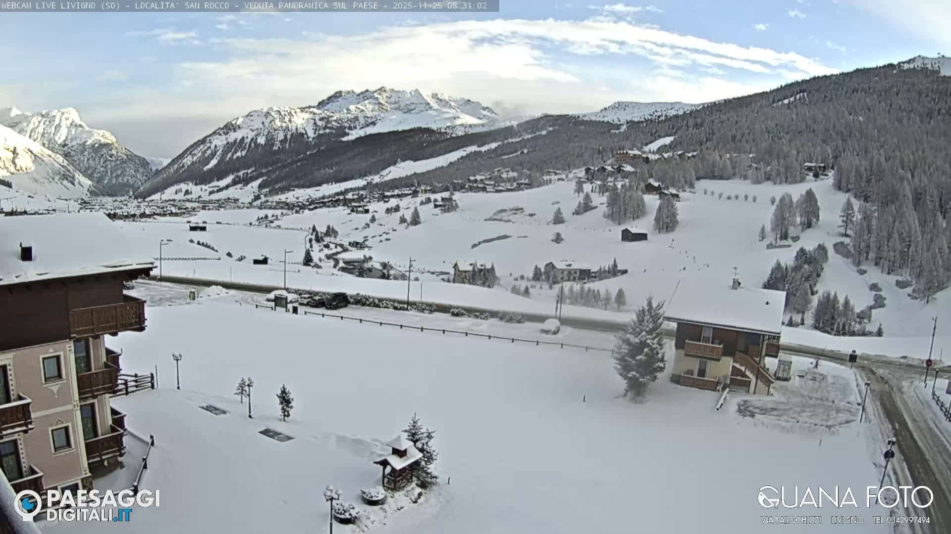 Livigno San Rocco Plateau Live Cam - Sondrio, Lombardy, Italy