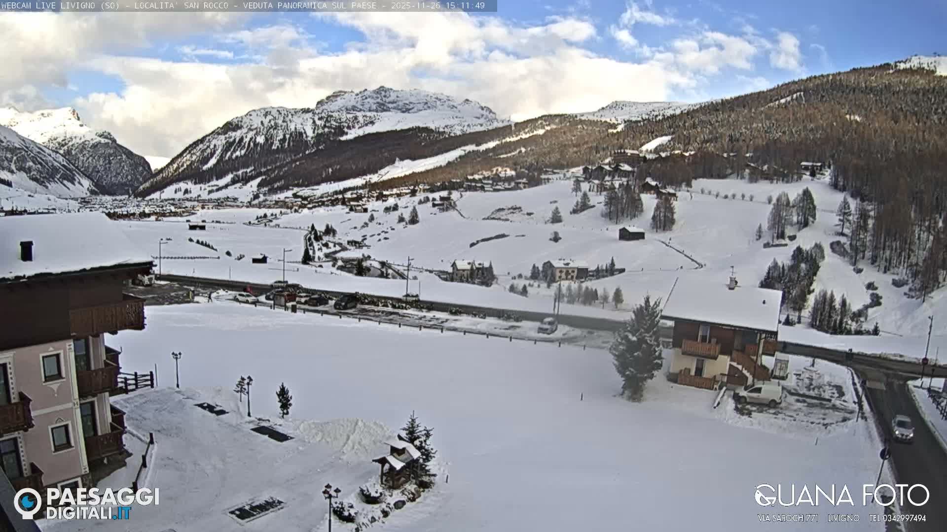 Livigno San Rocco Plateau Live Cam - Sondrio, Lombardy, Italy