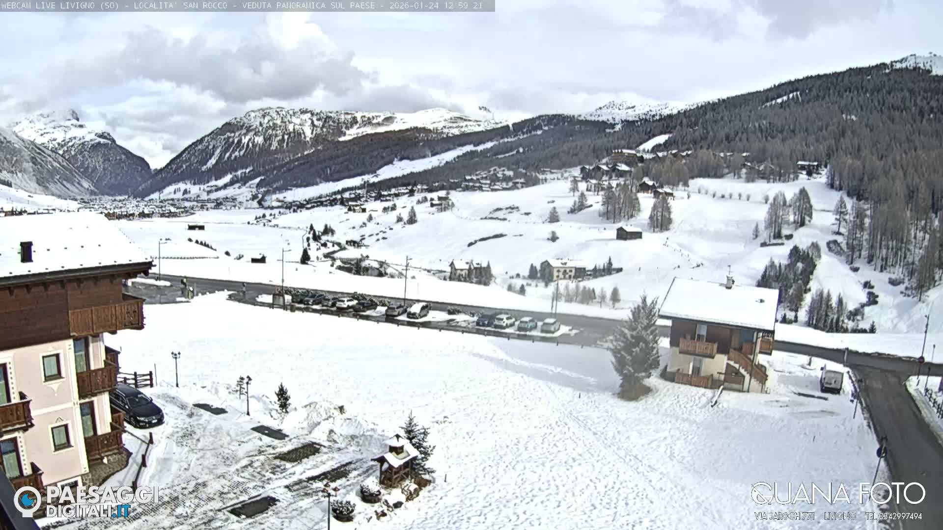 Livigno San Rocco Plateau Live Cam - Sondrio, Lombardy, Italy