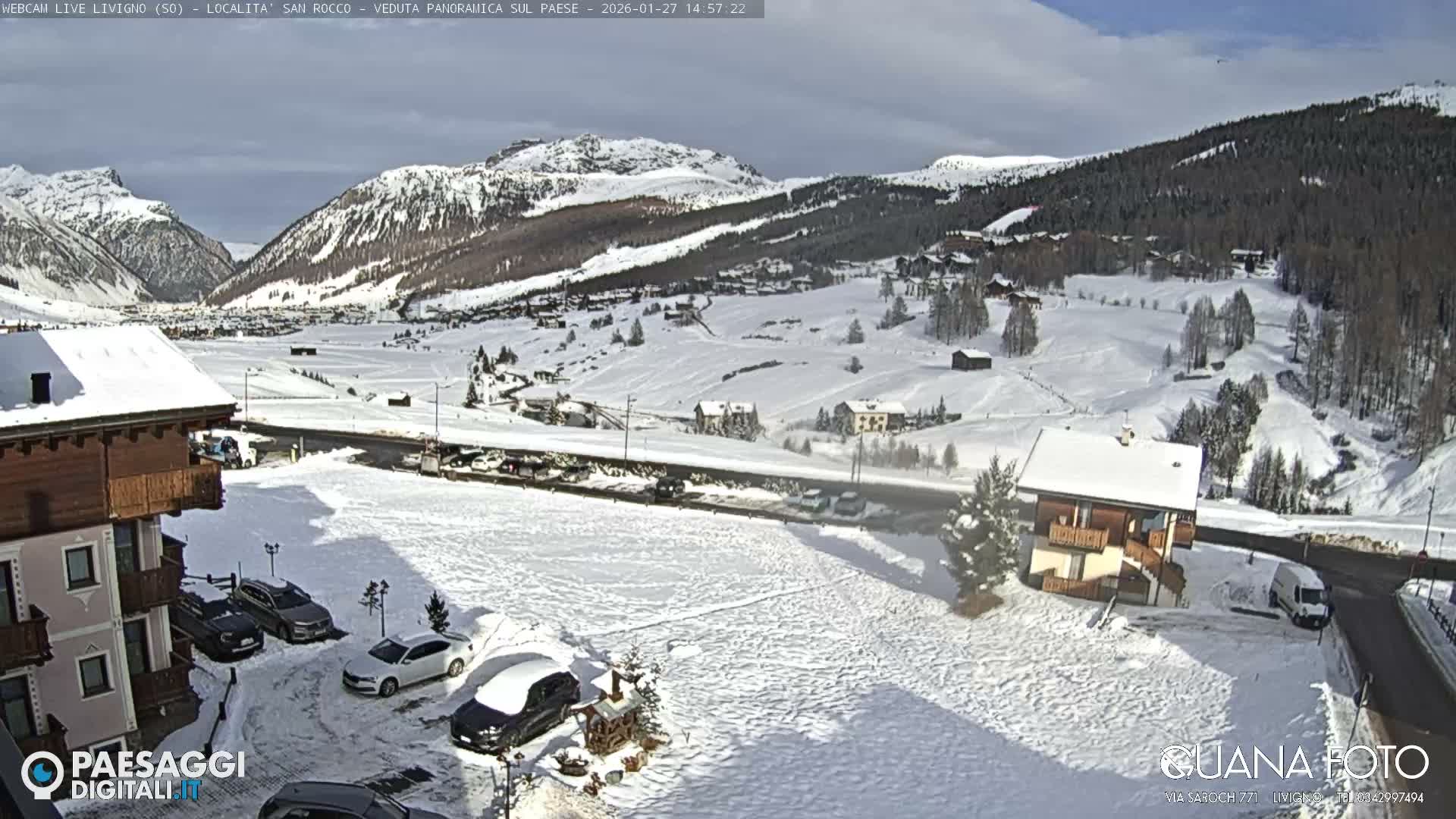 Livigno San Rocco Plateau Live Cam - Sondrio, Lombardy, Italy