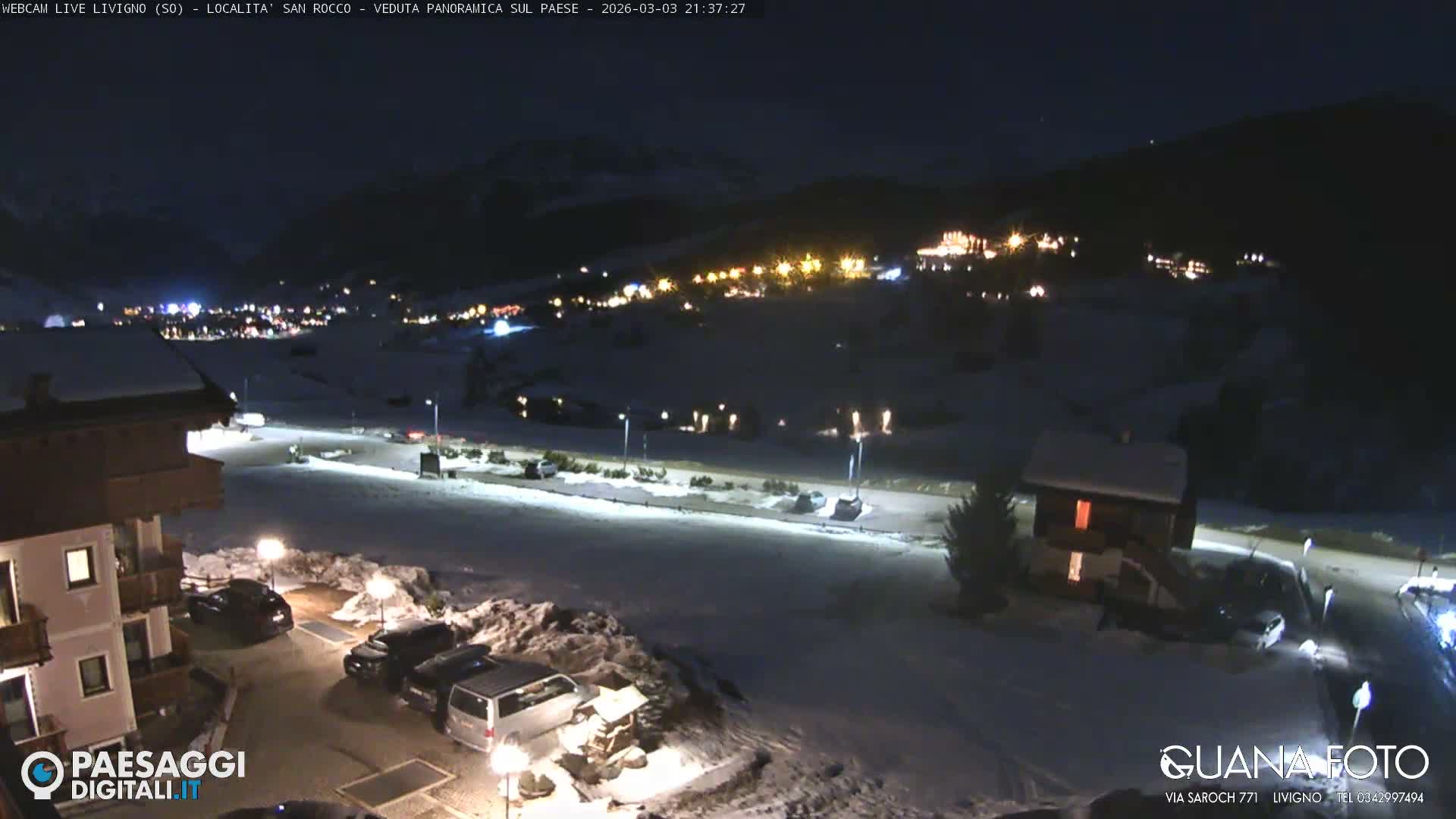 Livigno San Rocco Plateau Live Cam - Sondrio, Lombardy, Italy
