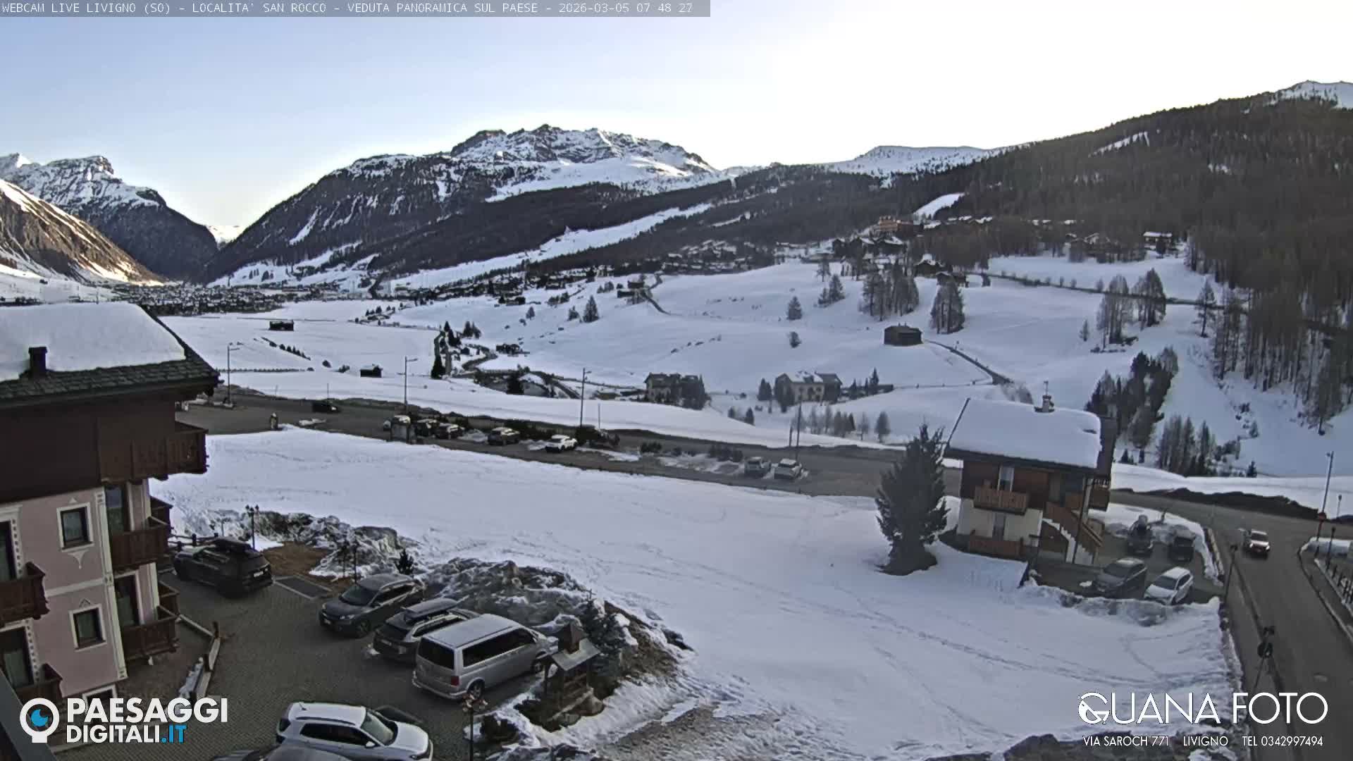 Livigno San Rocco Plateau Live Cam - Sondrio, Lombardy, Italy