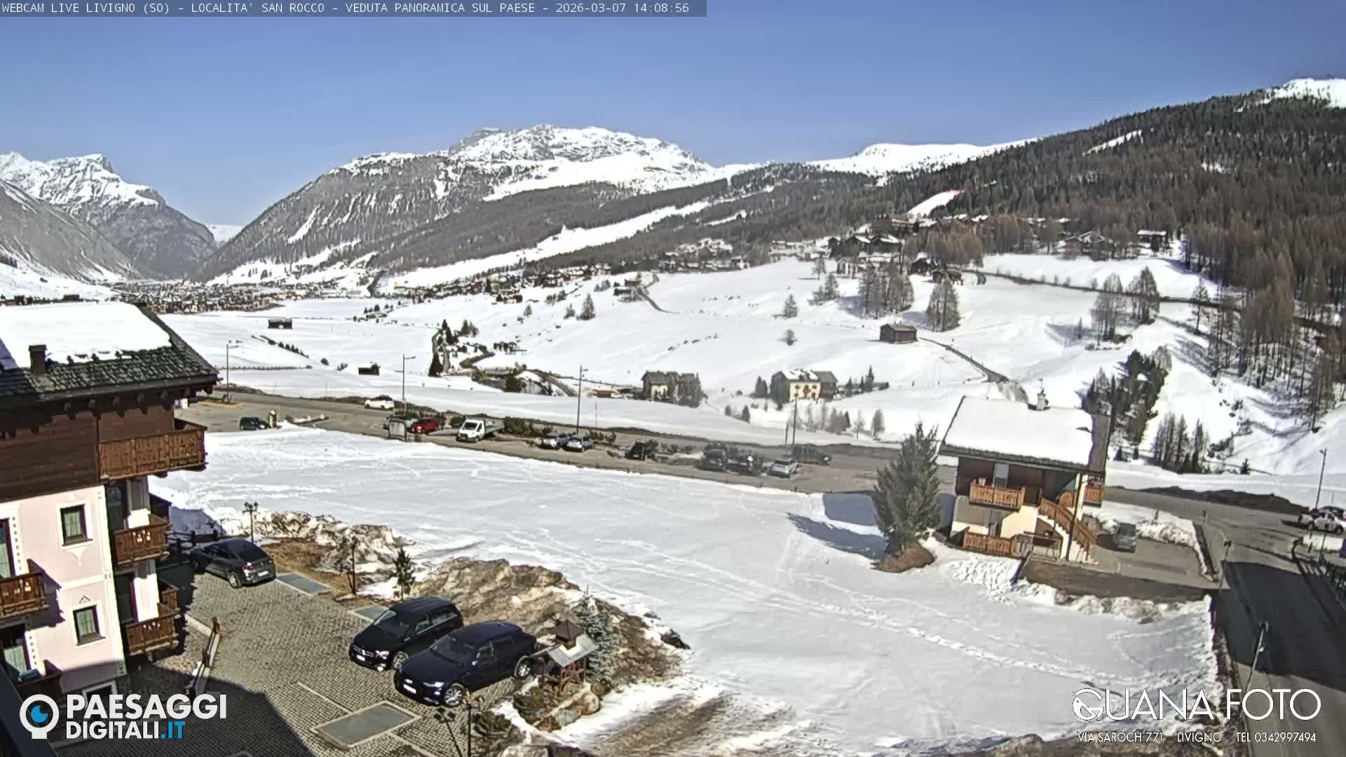 Livigno San Rocco Plateau Live Cam - Sondrio, Lombardy, Italy