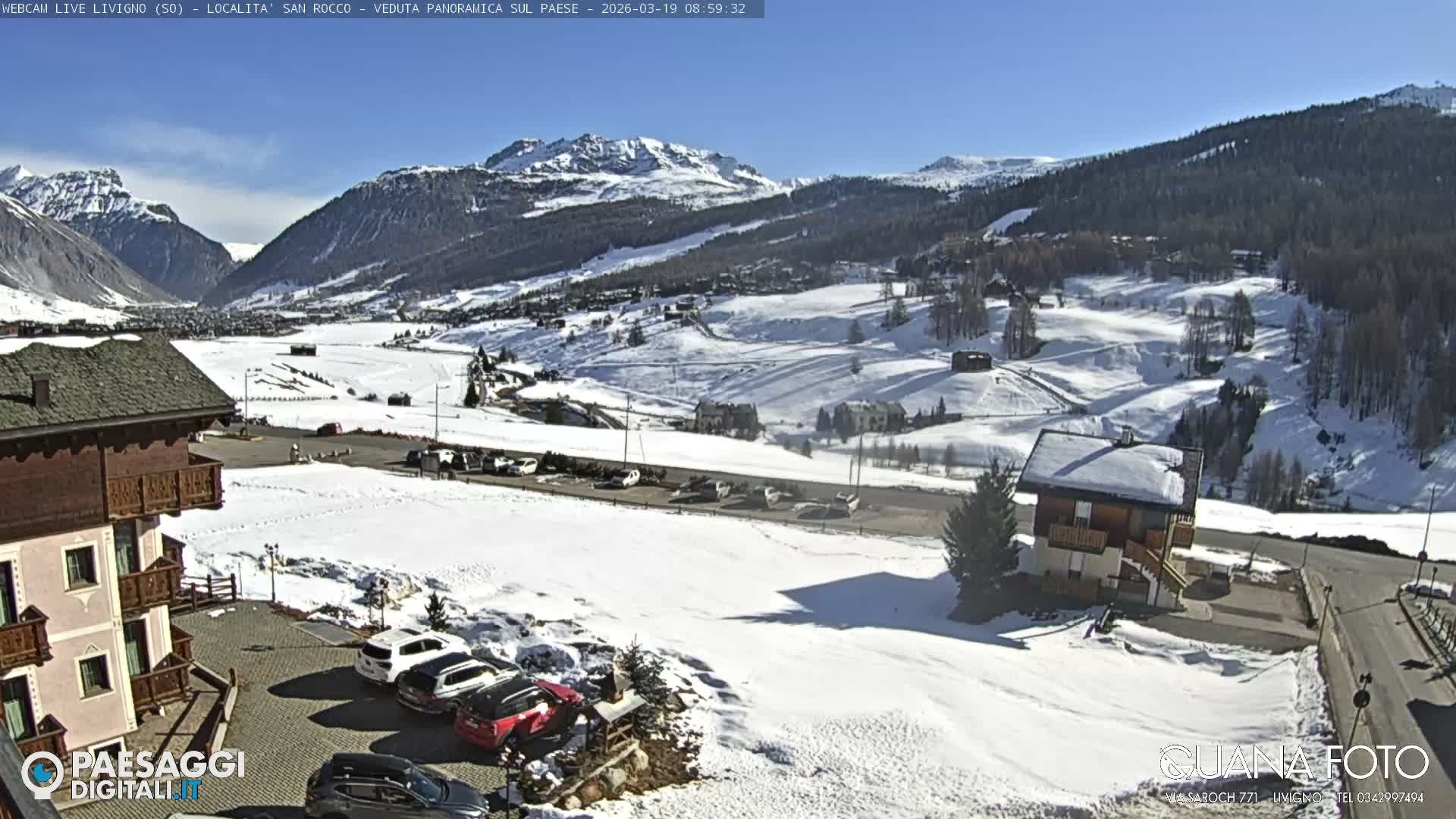 Livigno San Rocco Plateau Live Cam - Sondrio, Lombardy, Italy