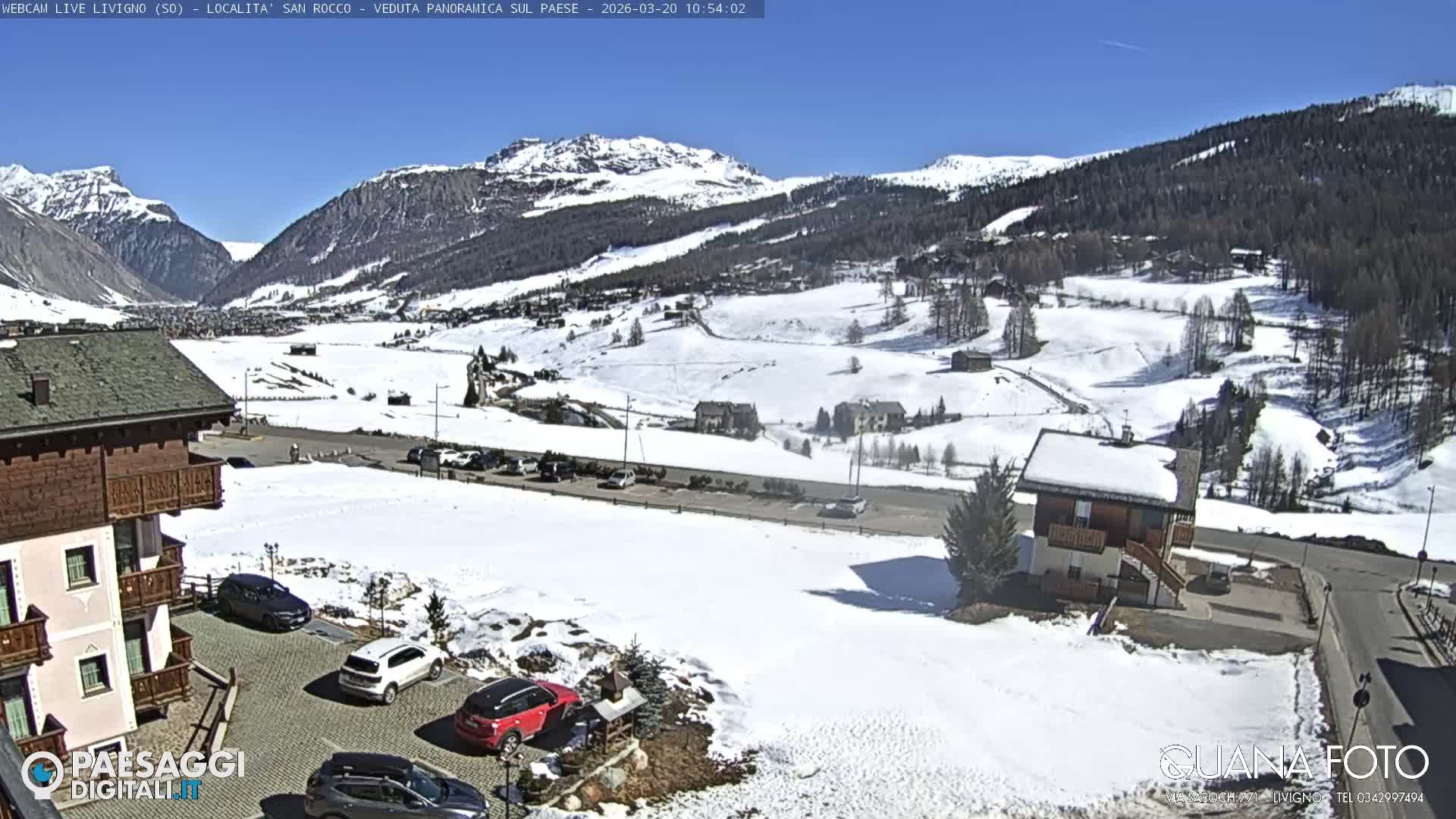 Livigno San Rocco Plateau Live Cam - Sondrio, Lombardy, Italy