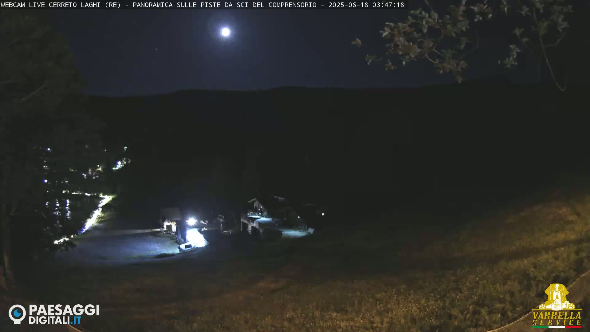 Cerreto Laghi Lakes & Ski Lifts Live Cam -  Reggio Emilia, Emilia-Romagna, Italy