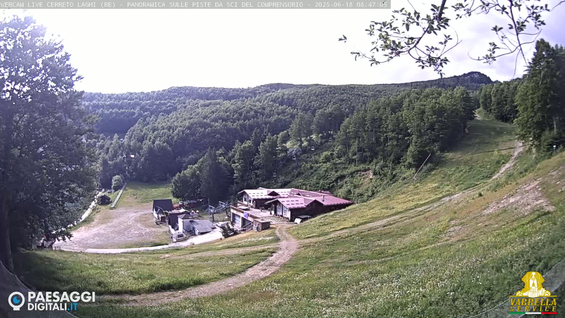 Cerreto Laghi Lakes & Ski Lifts Live Cam -  Reggio Emilia, Emilia-Romagna, Italy