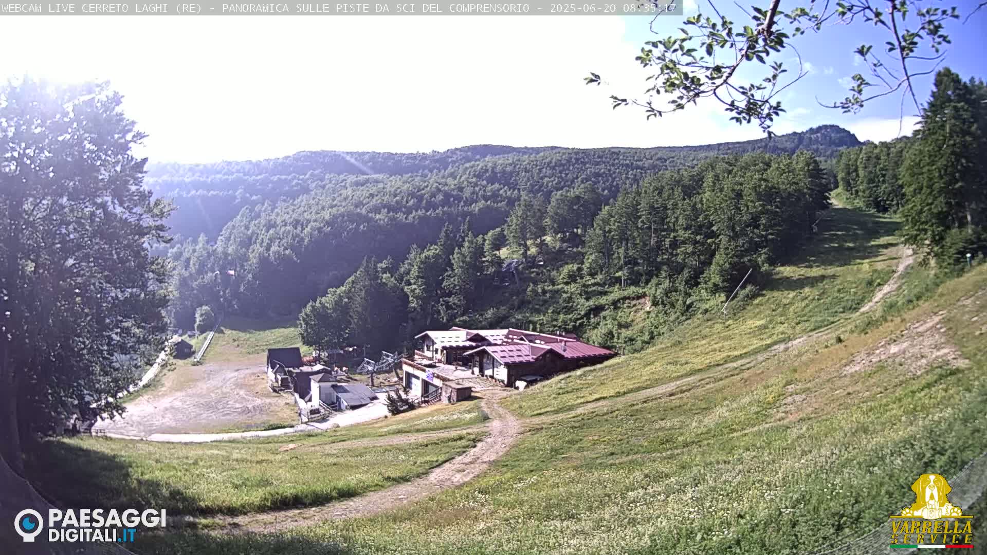 Cerreto Laghi Lakes & Ski Lifts Live Cam -  Reggio Emilia, Emilia-Romagna, Italy