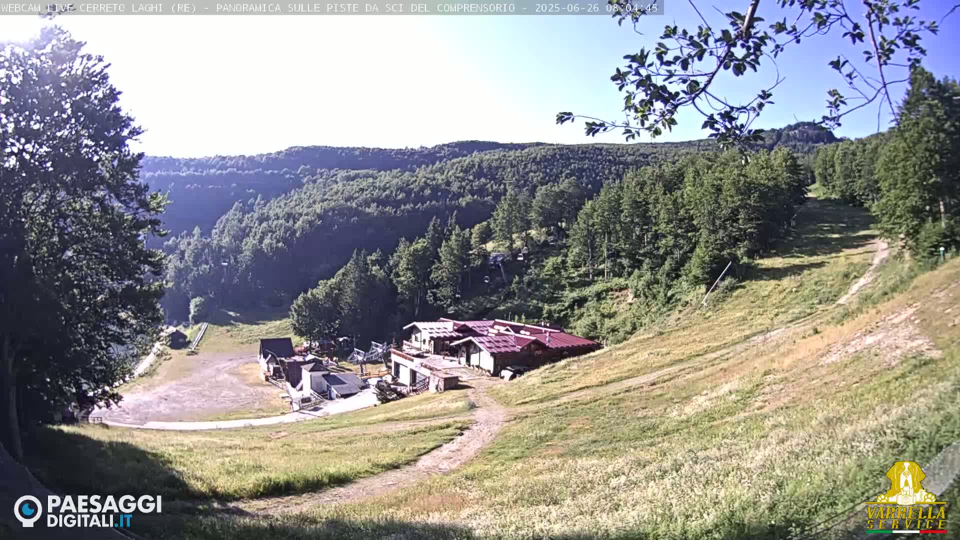 Cerreto Laghi Lakes & Ski Lifts Live Cam -  Reggio Emilia, Emilia-Romagna, Italy