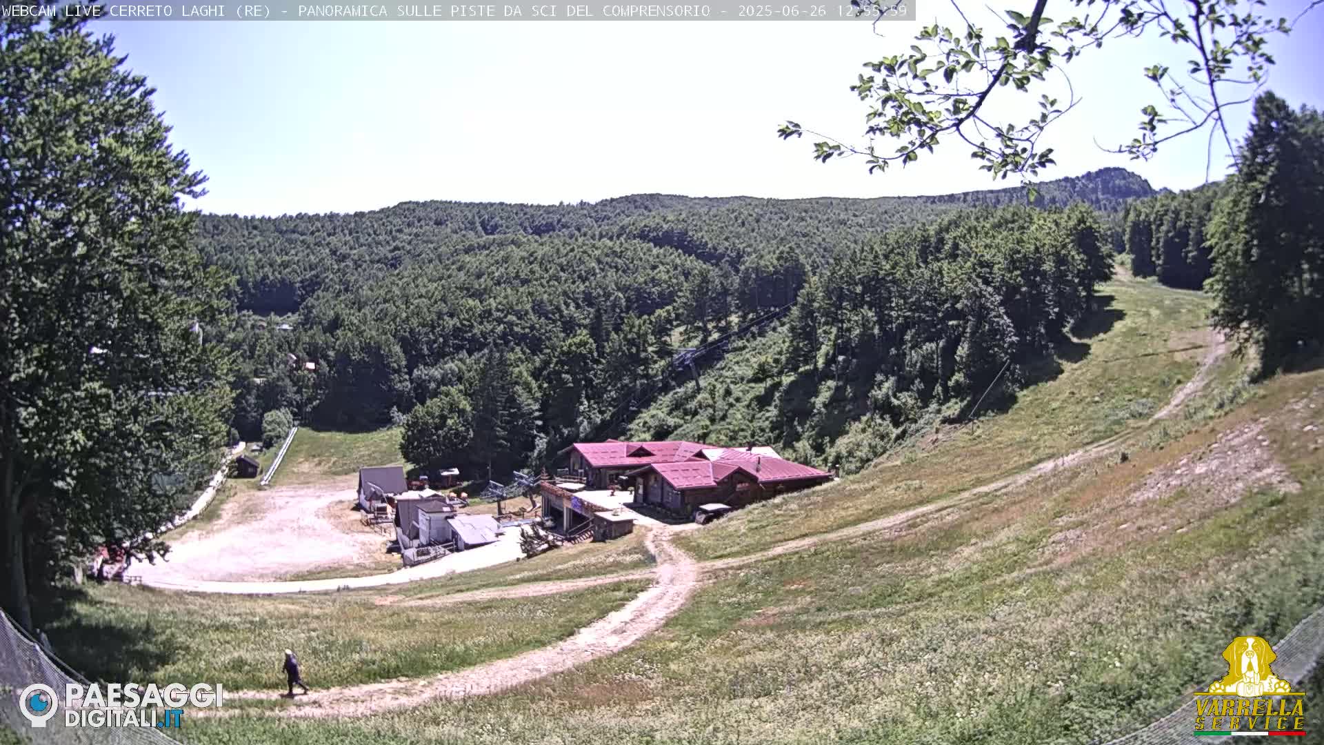 Cerreto Laghi Lakes & Ski Lifts Live Cam -  Reggio Emilia, Emilia-Romagna, Italy