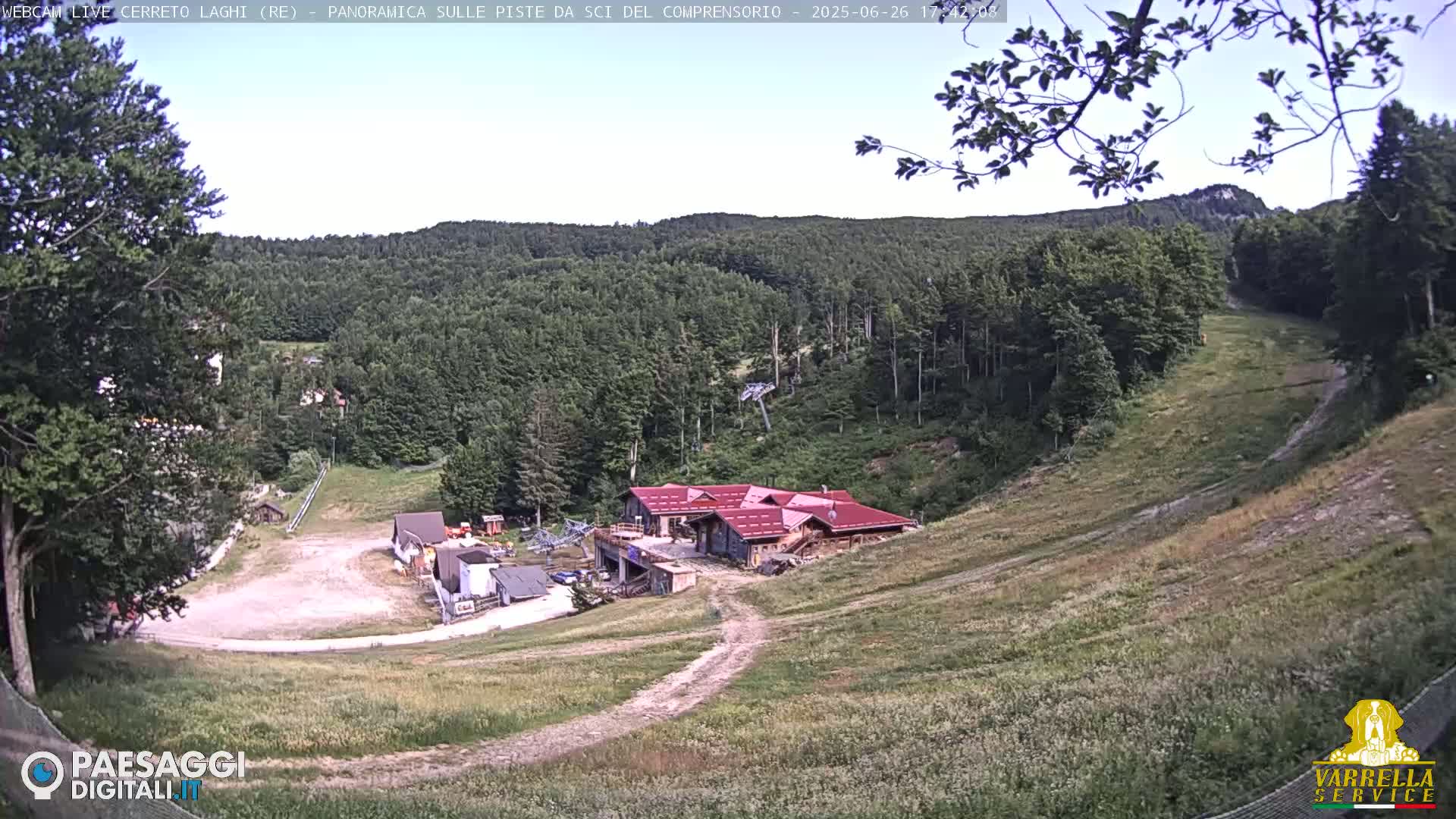 Cerreto Laghi Lakes & Ski Lifts Live Cam -  Reggio Emilia, Emilia-Romagna, Italy