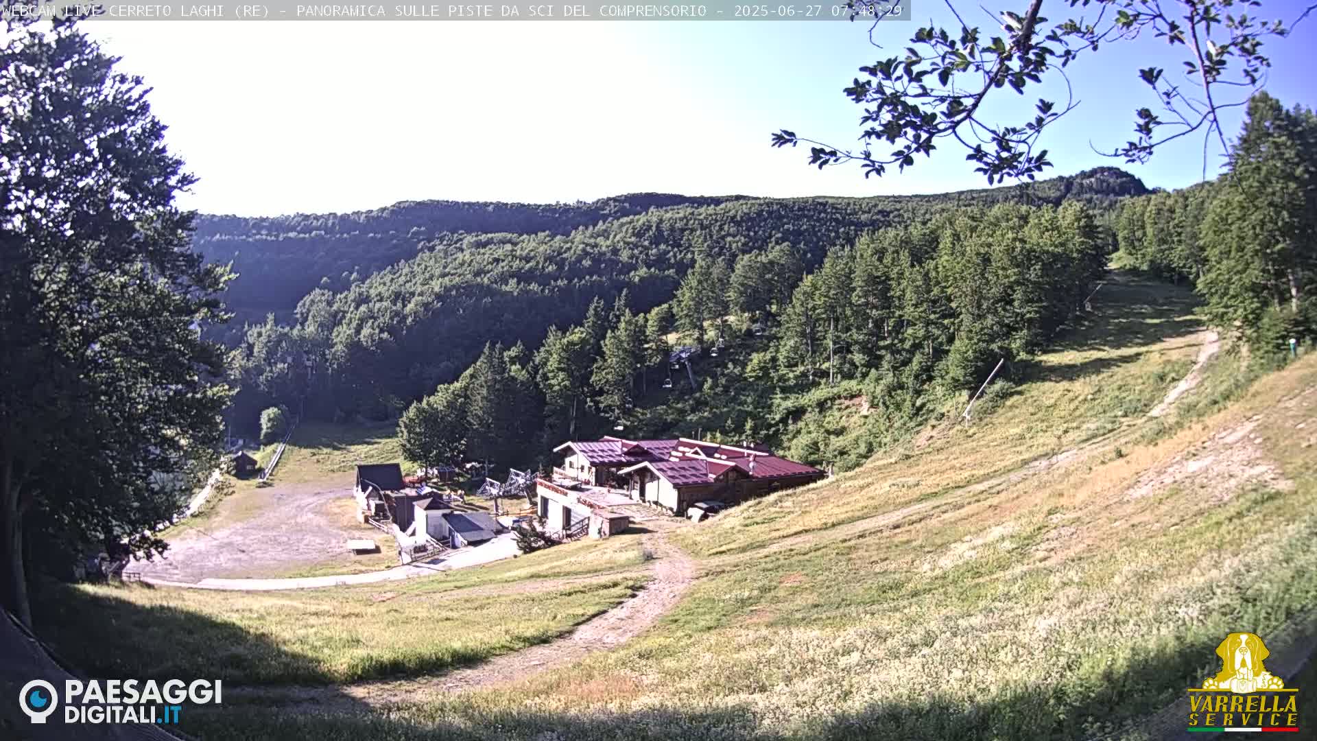 Cerreto Laghi Lakes & Ski Lifts Live Cam -  Reggio Emilia, Emilia-Romagna, Italy