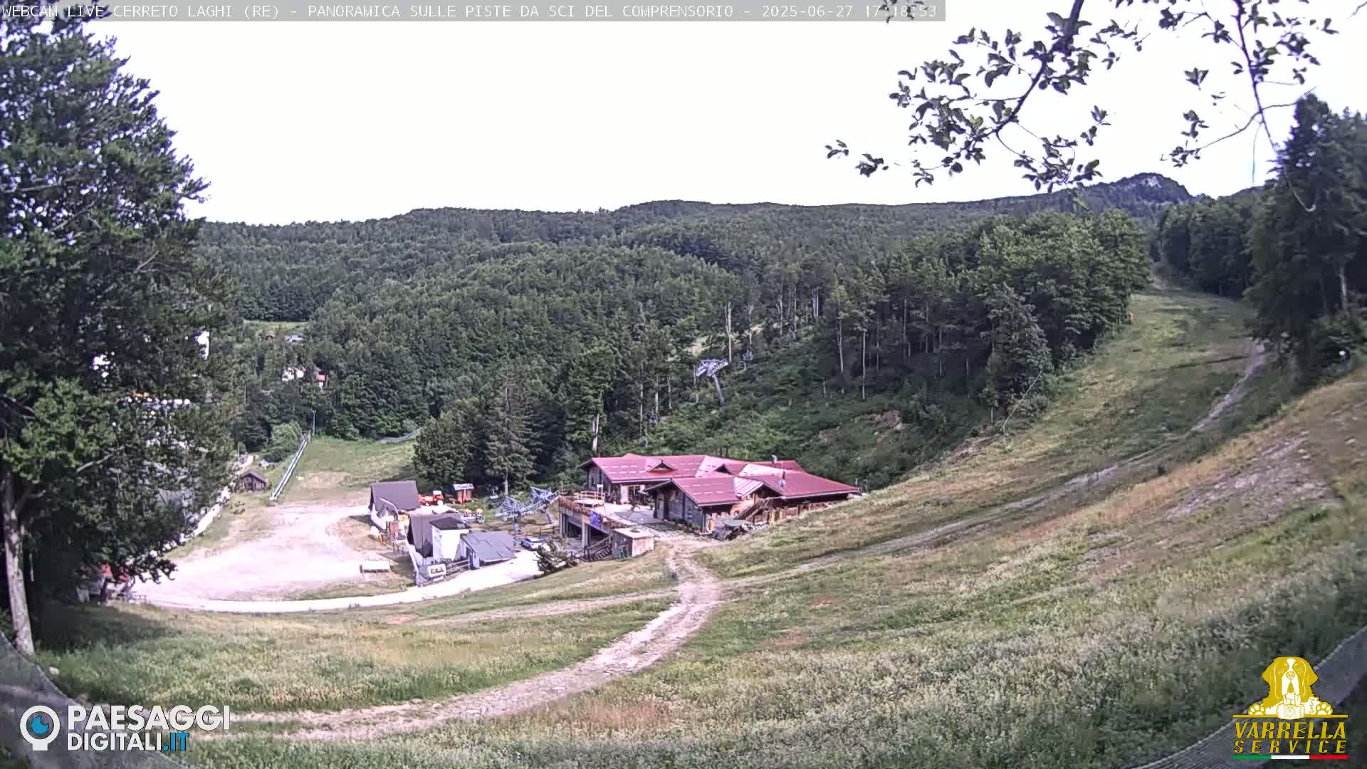Cerreto Laghi Lakes & Ski Lifts Live Cam -  Reggio Emilia, Emilia-Romagna, Italy
