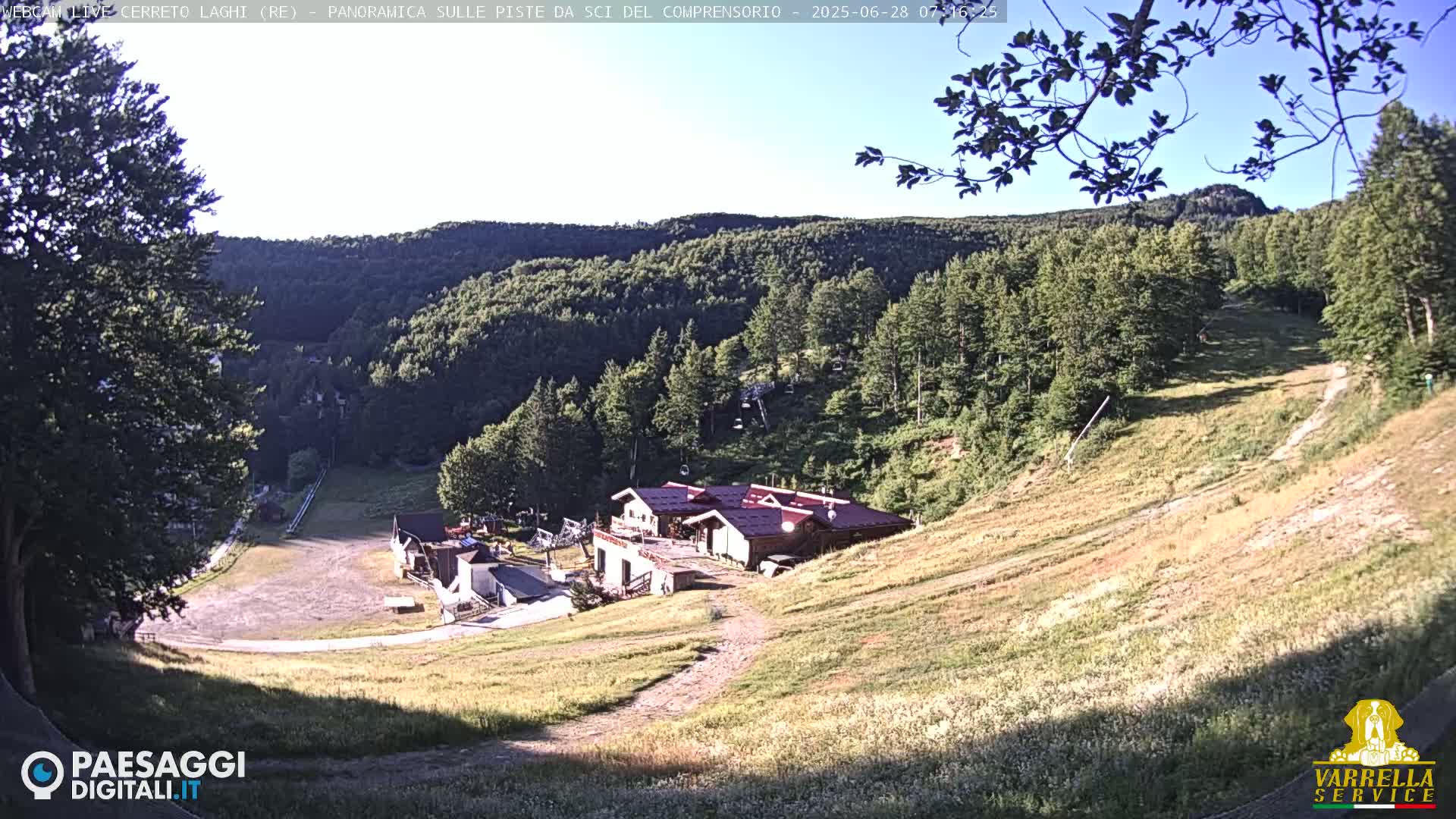 Cerreto Laghi Lakes & Ski Lifts Live Cam -  Reggio Emilia, Emilia-Romagna, Italy