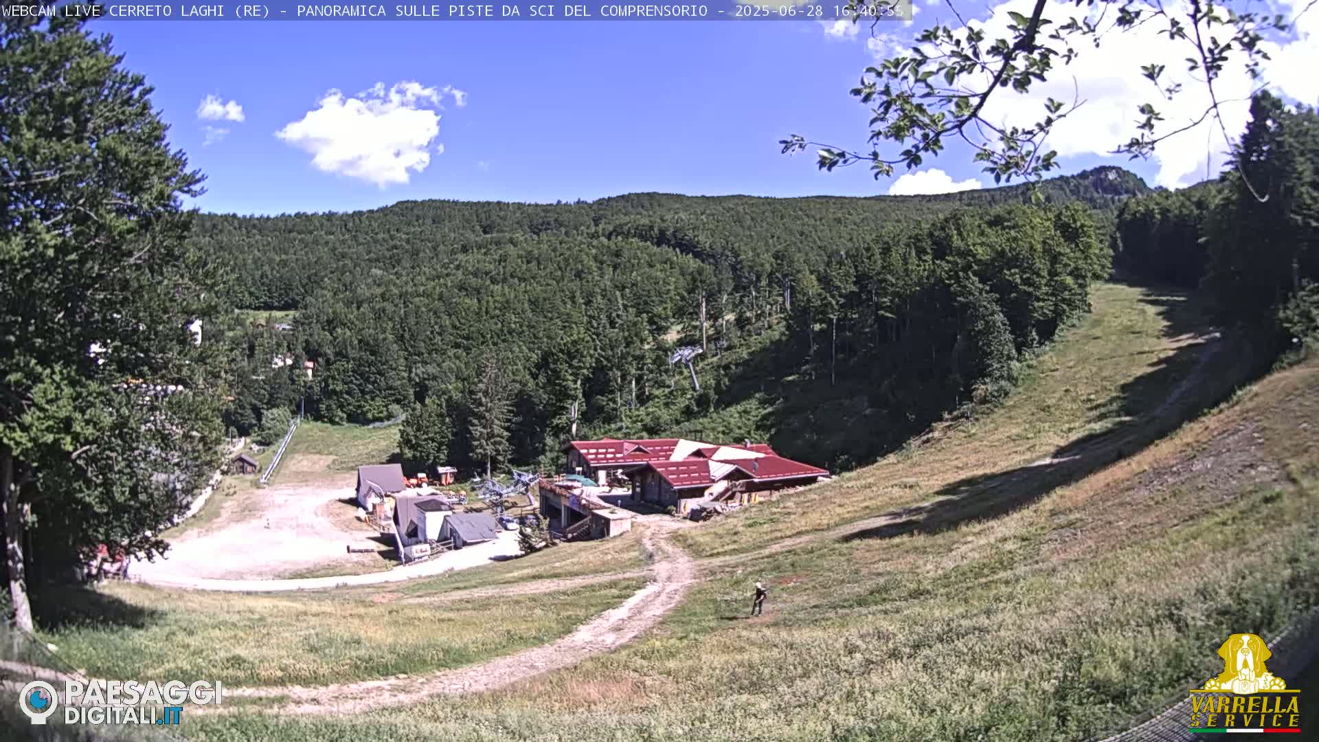 Cerreto Laghi Lakes & Ski Lifts Live Cam -  Reggio Emilia, Emilia-Romagna, Italy