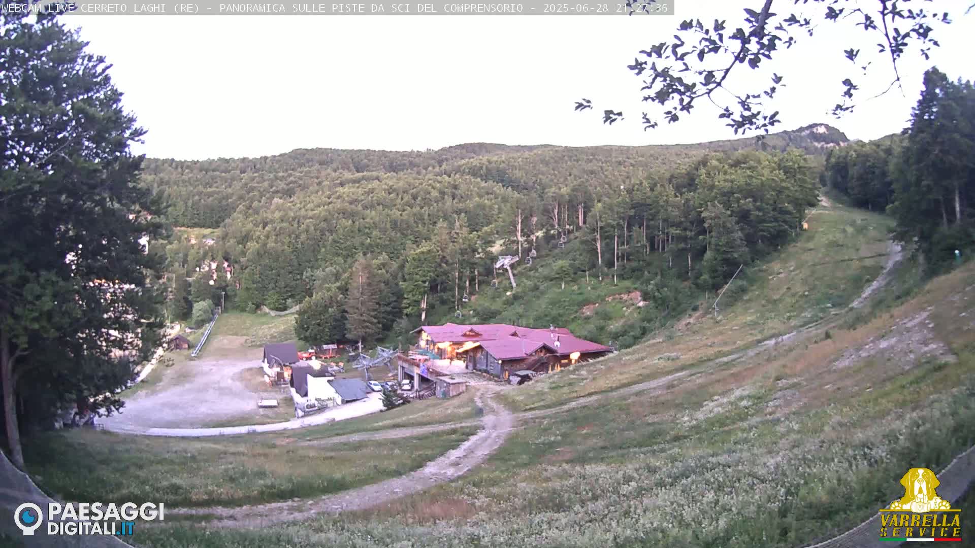 Cerreto Laghi Lakes & Ski Lifts Live Cam -  Reggio Emilia, Emilia-Romagna, Italy