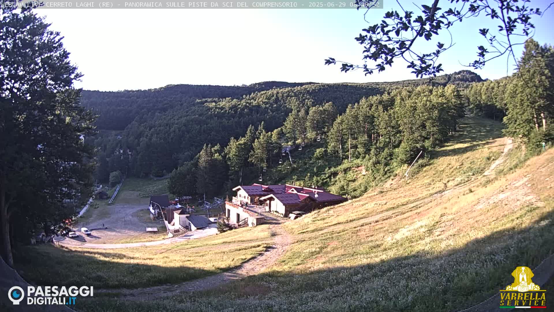 Cerreto Laghi Lakes & Ski Lifts Live Cam -  Reggio Emilia, Emilia-Romagna, Italy
