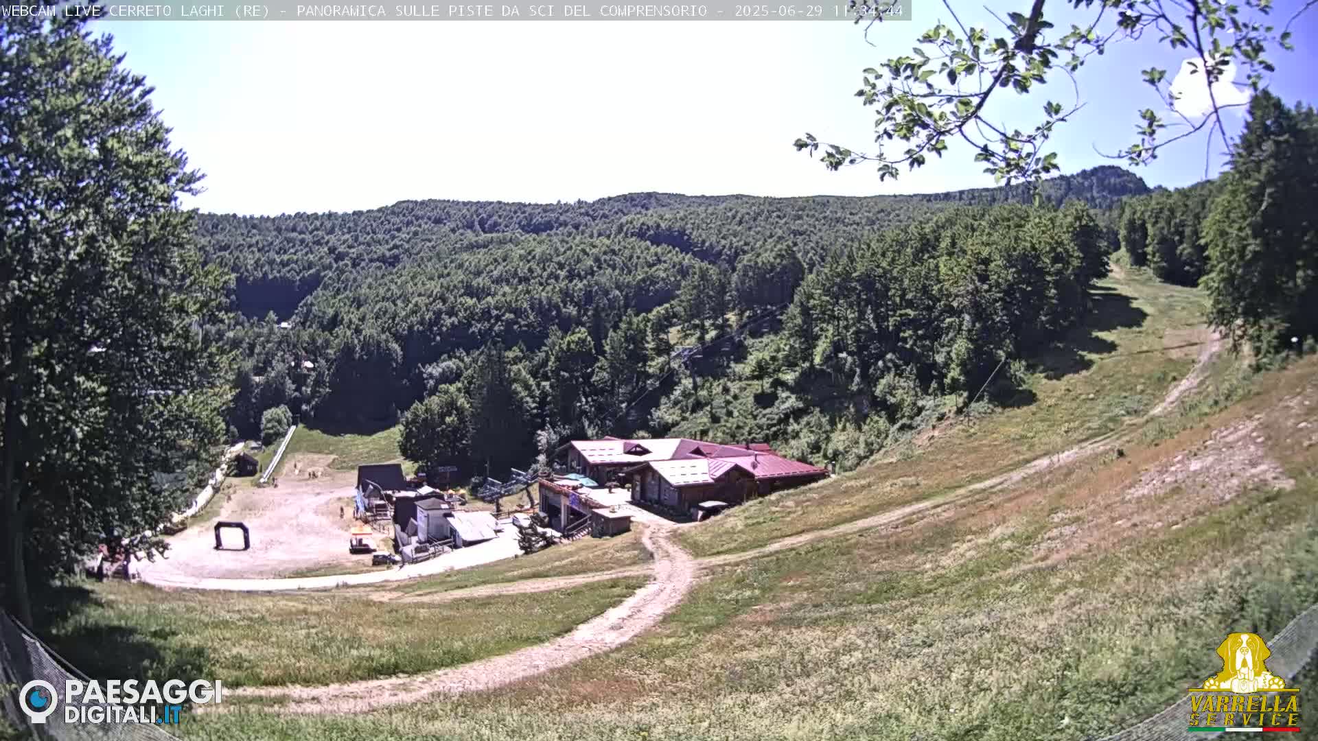 Cerreto Laghi Lakes & Ski Lifts Live Cam -  Reggio Emilia, Emilia-Romagna, Italy