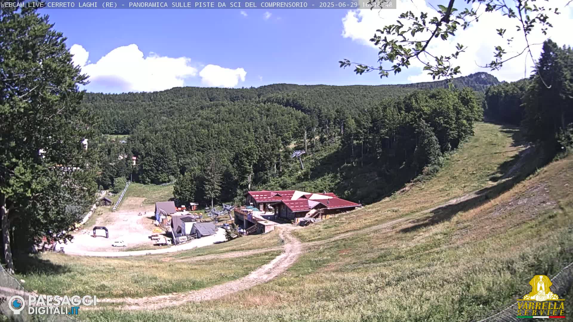 Cerreto Laghi Lakes & Ski Lifts Live Cam -  Reggio Emilia, Emilia-Romagna, Italy
