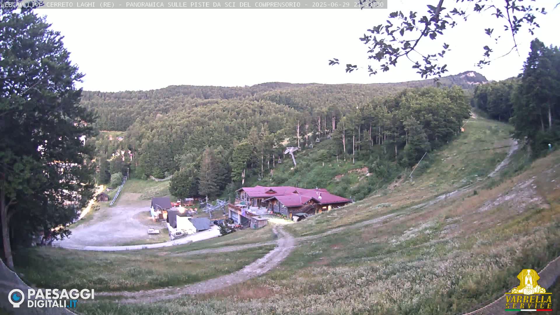 Cerreto Laghi Lakes & Ski Lifts Live Cam -  Reggio Emilia, Emilia-Romagna, Italy
