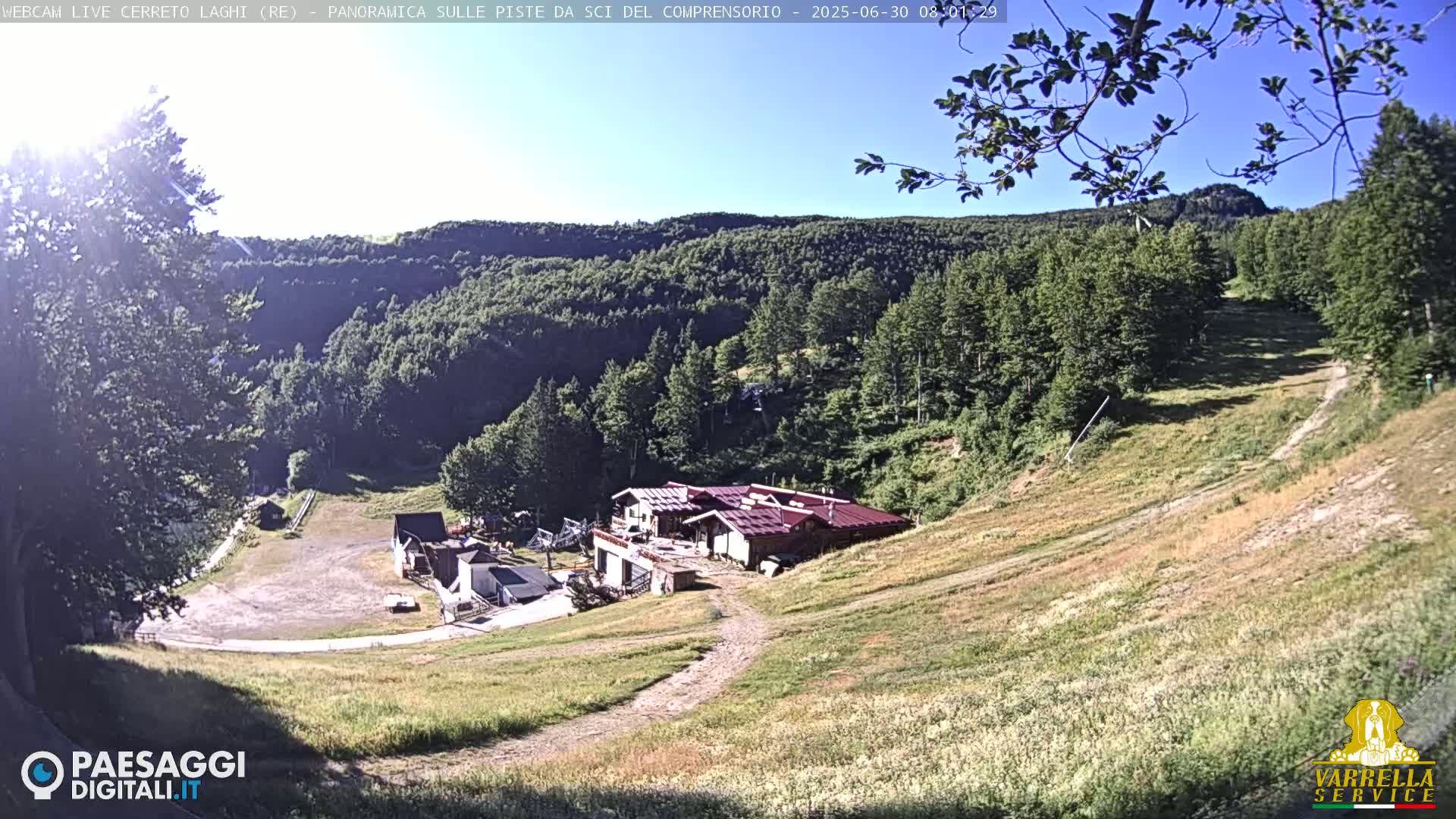 Cerreto Laghi Lakes & Ski Lifts Live Cam -  Reggio Emilia, Emilia-Romagna, Italy