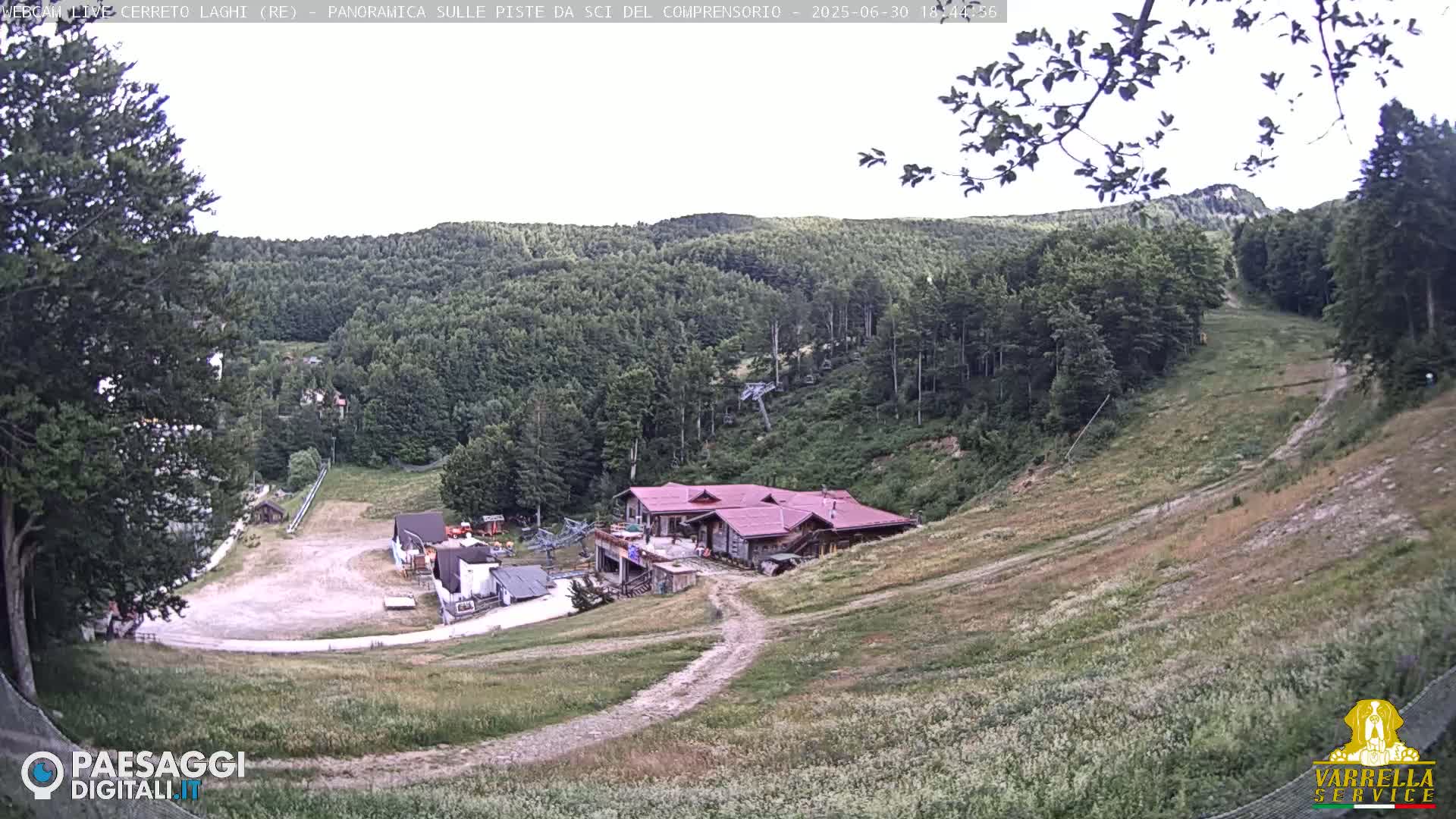 Cerreto Laghi Lakes & Ski Lifts Live Cam -  Reggio Emilia, Emilia-Romagna, Italy