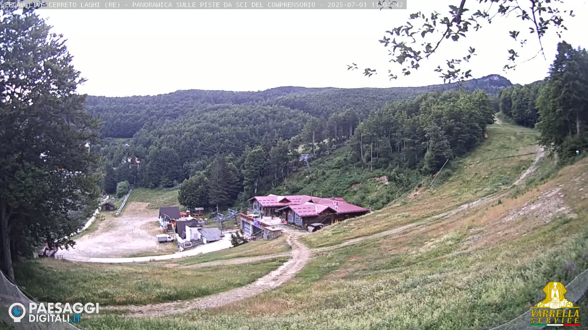 Cerreto Laghi Lakes & Ski Lifts Live Cam -  Reggio Emilia, Emilia-Romagna, Italy
