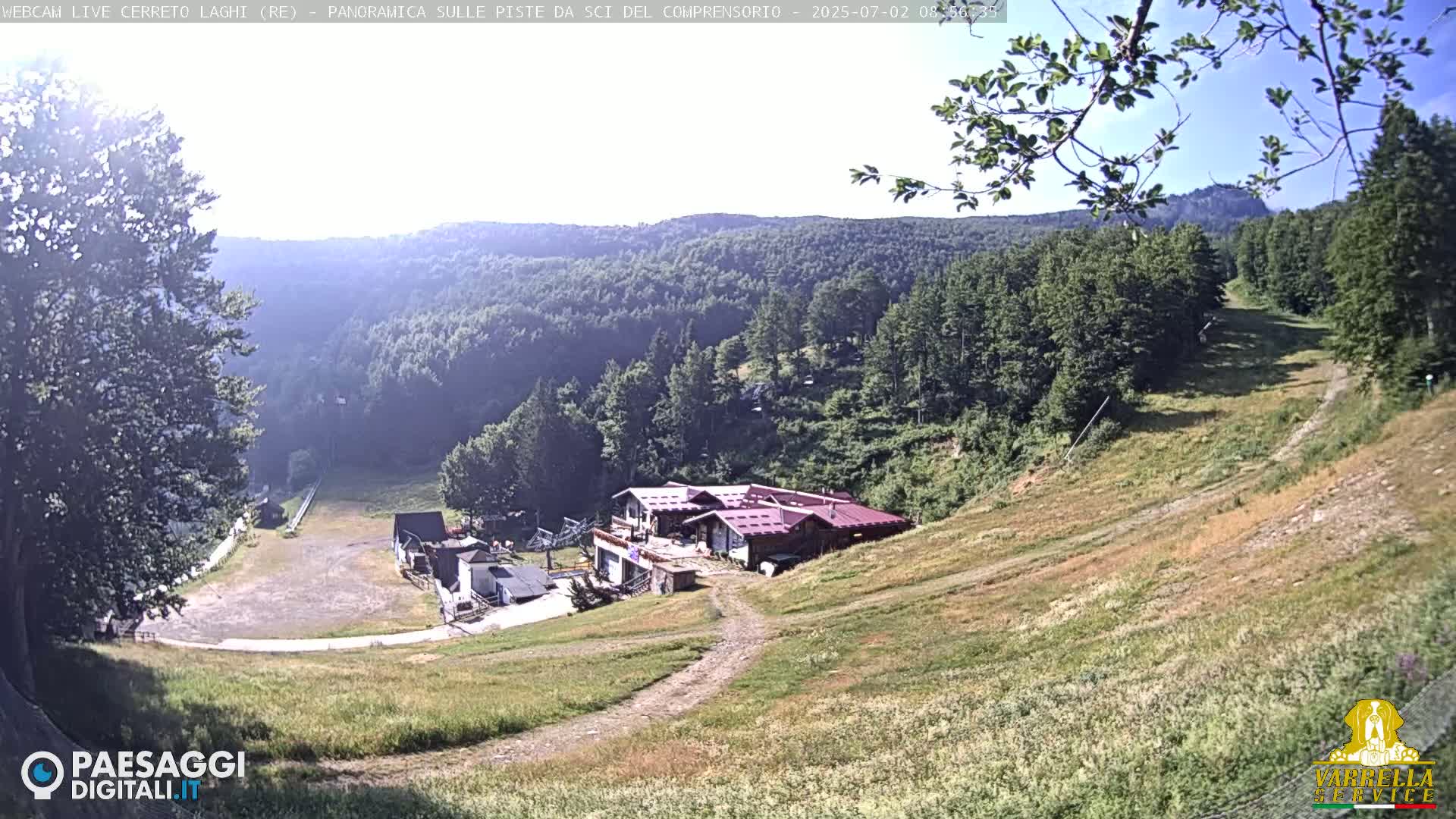 Cerreto Laghi Lakes & Ski Lifts Live Cam -  Reggio Emilia, Emilia-Romagna, Italy