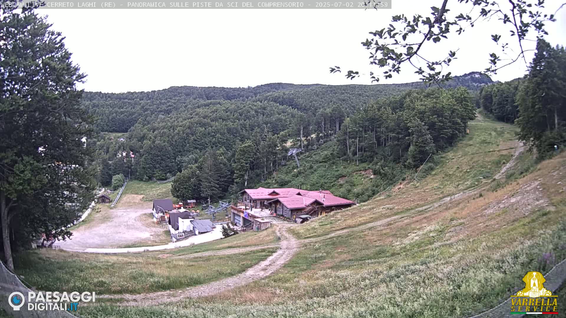 Cerreto Laghi Lakes & Ski Lifts Live Cam -  Reggio Emilia, Emilia-Romagna, Italy