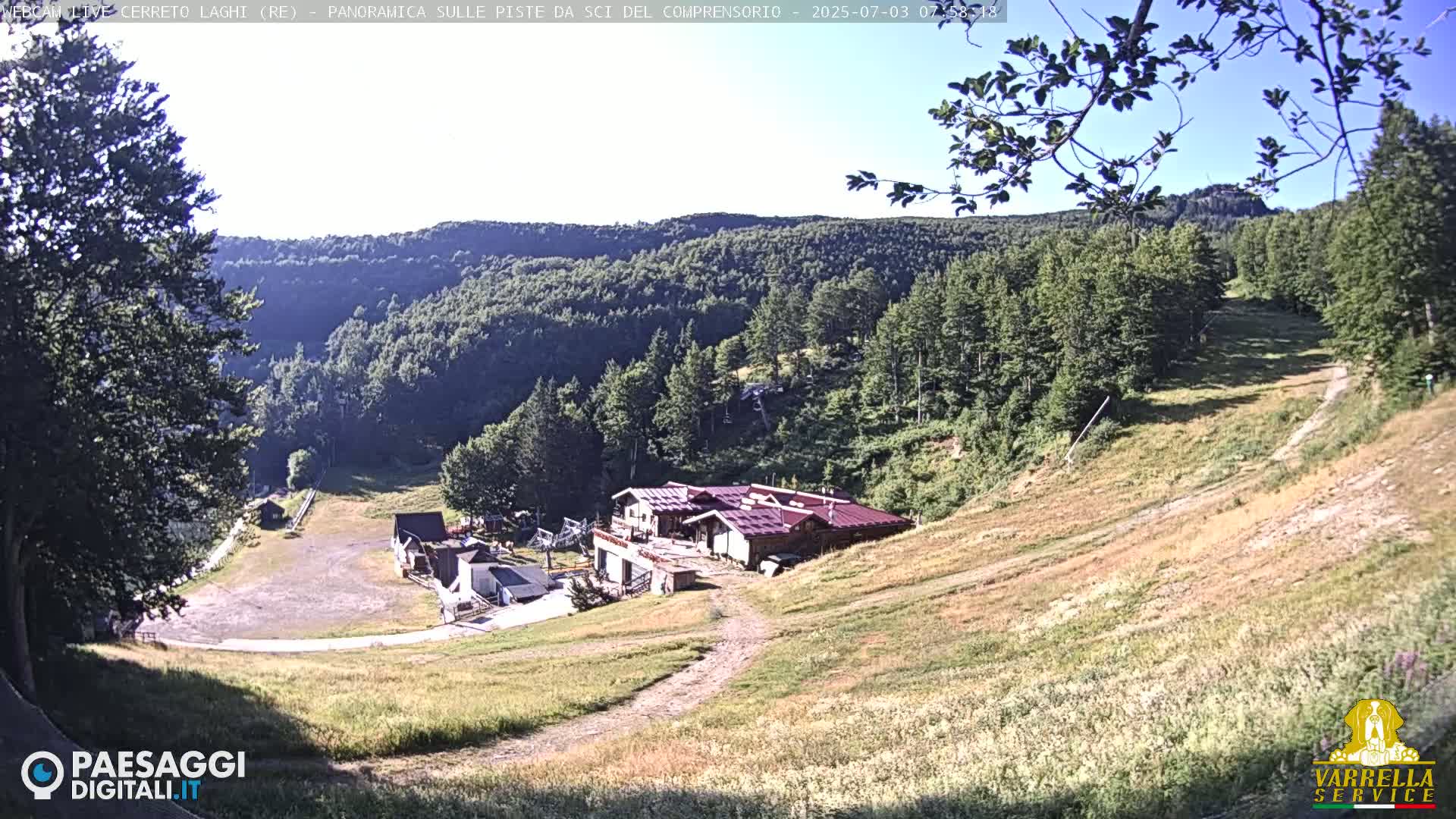 Cerreto Laghi Lakes & Ski Lifts Live Cam -  Reggio Emilia, Emilia-Romagna, Italy